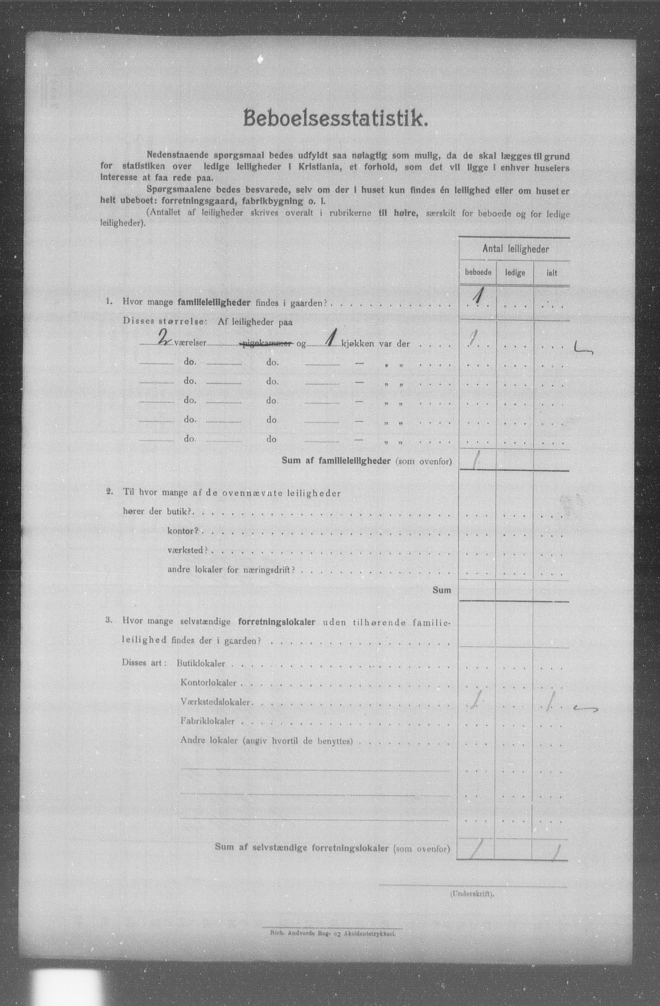 OBA, Municipal Census 1904 for Kristiania, 1904, p. 13212