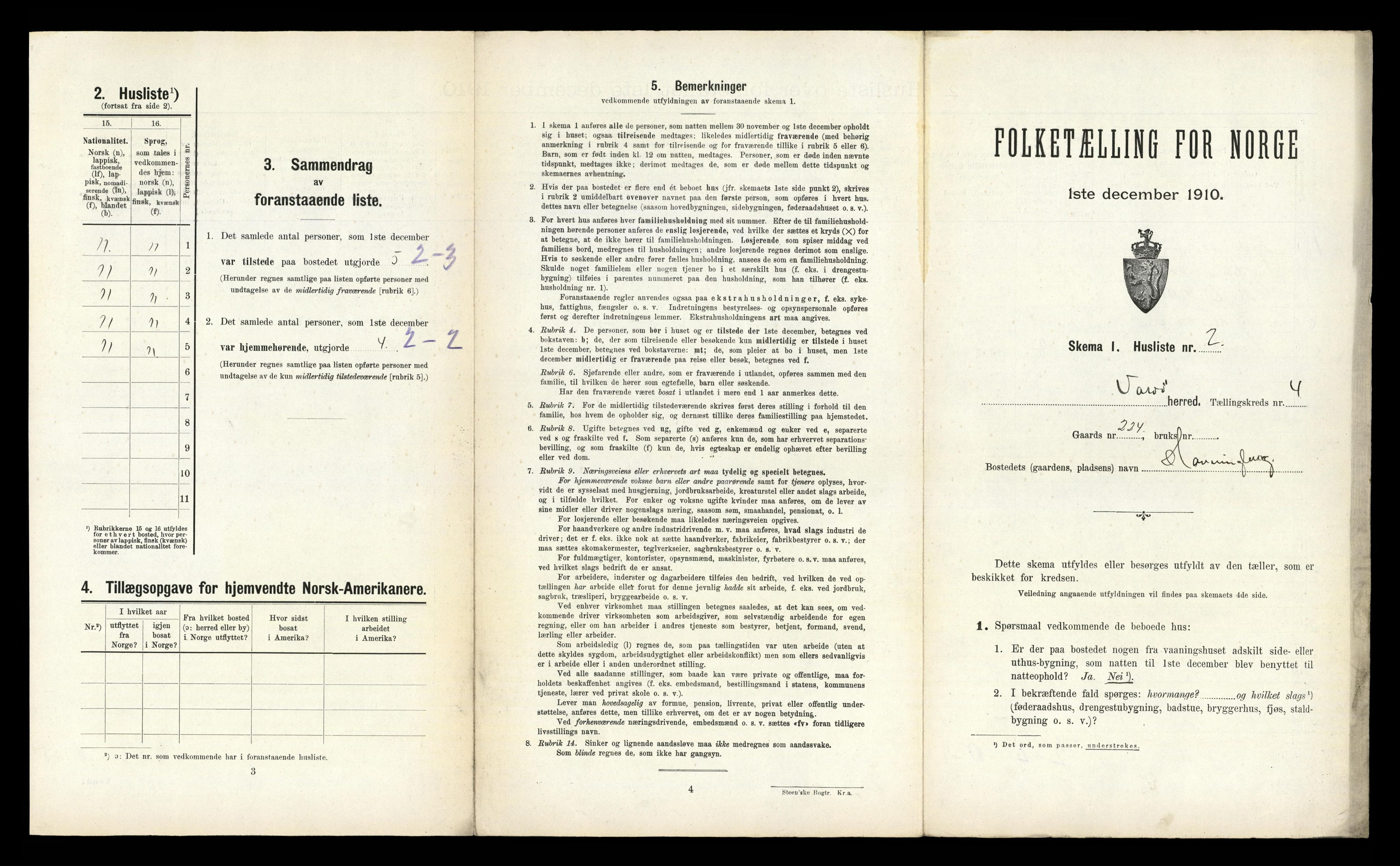 RA, 1910 census for Vardø, 1910, p. 31