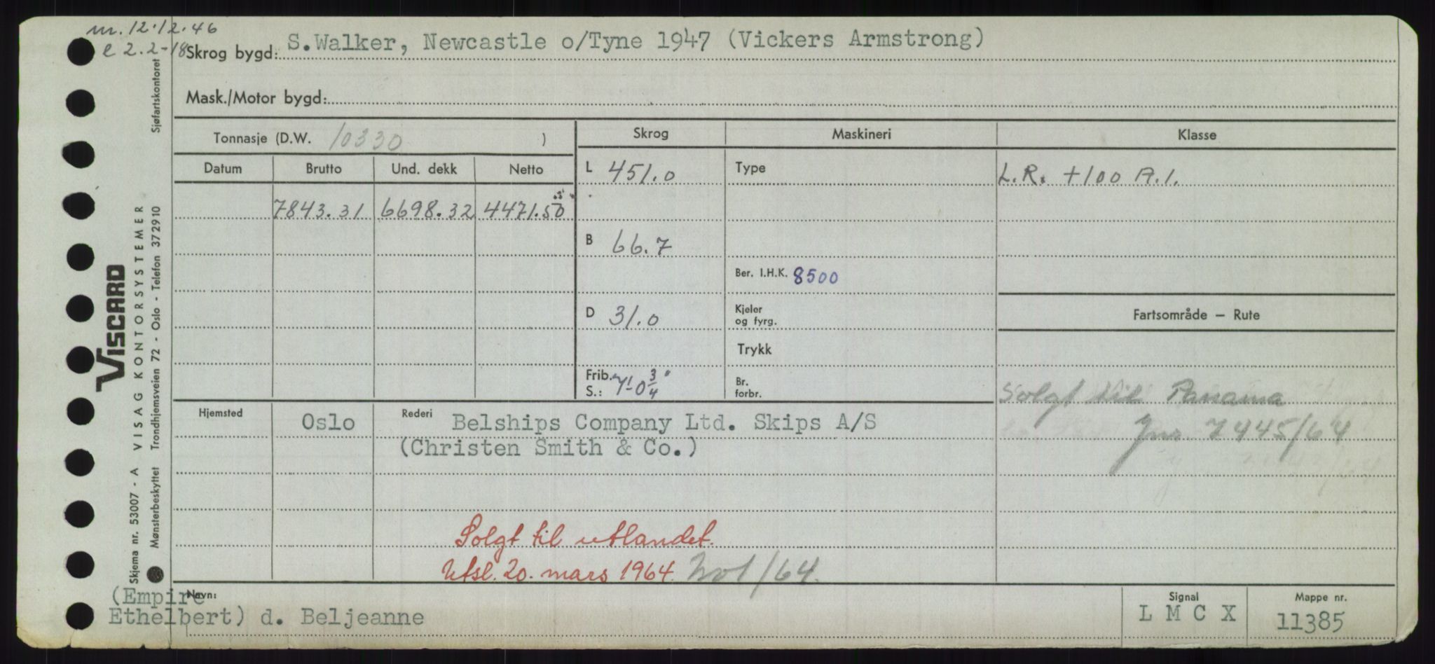 Sjøfartsdirektoratet med forløpere, Skipsmålingen, AV/RA-S-1627/H/Hd/L0003: Fartøy, B-Bev, p. 519