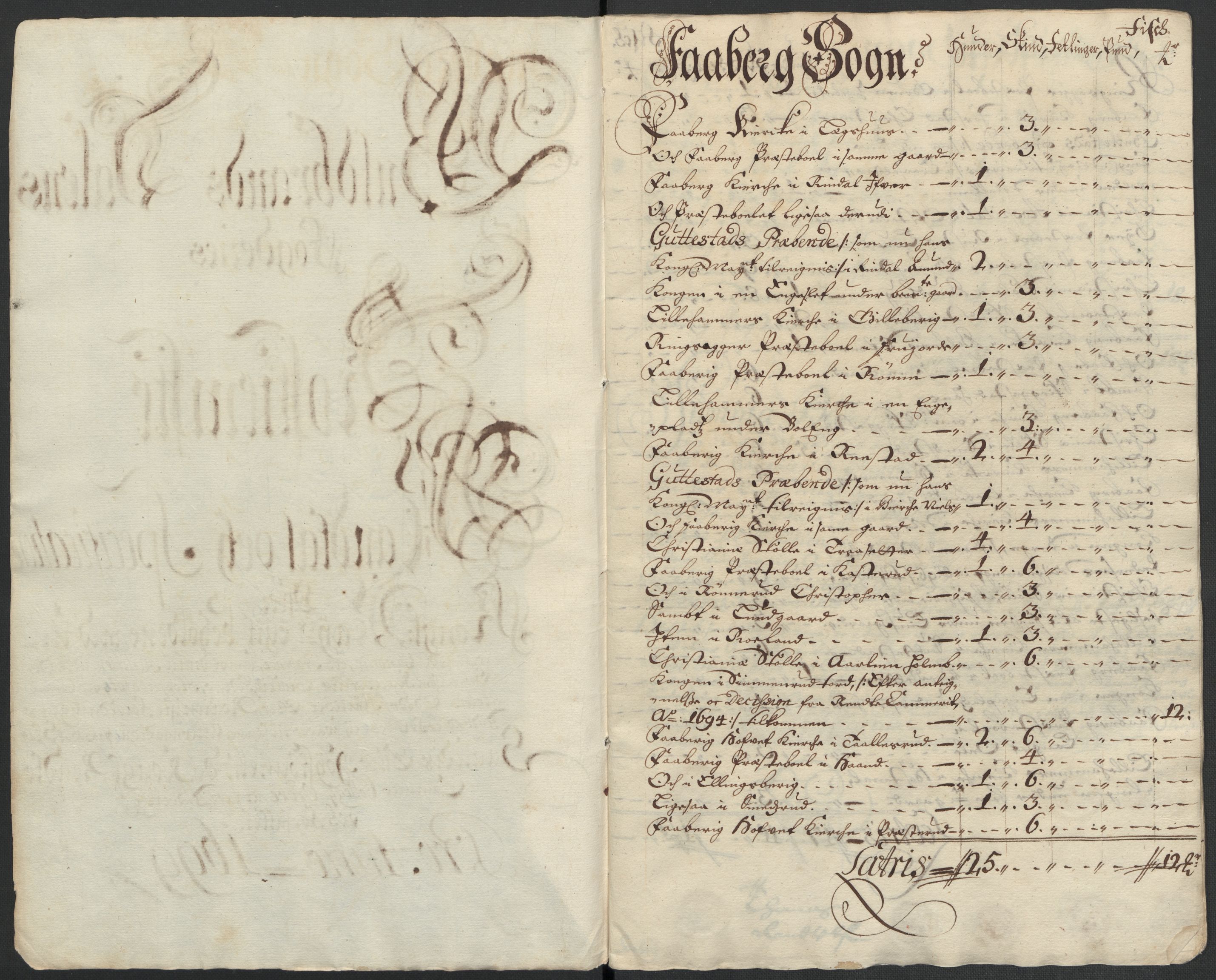 Rentekammeret inntil 1814, Reviderte regnskaper, Fogderegnskap, AV/RA-EA-4092/R17/L1172: Fogderegnskap Gudbrandsdal, 1699, p. 223