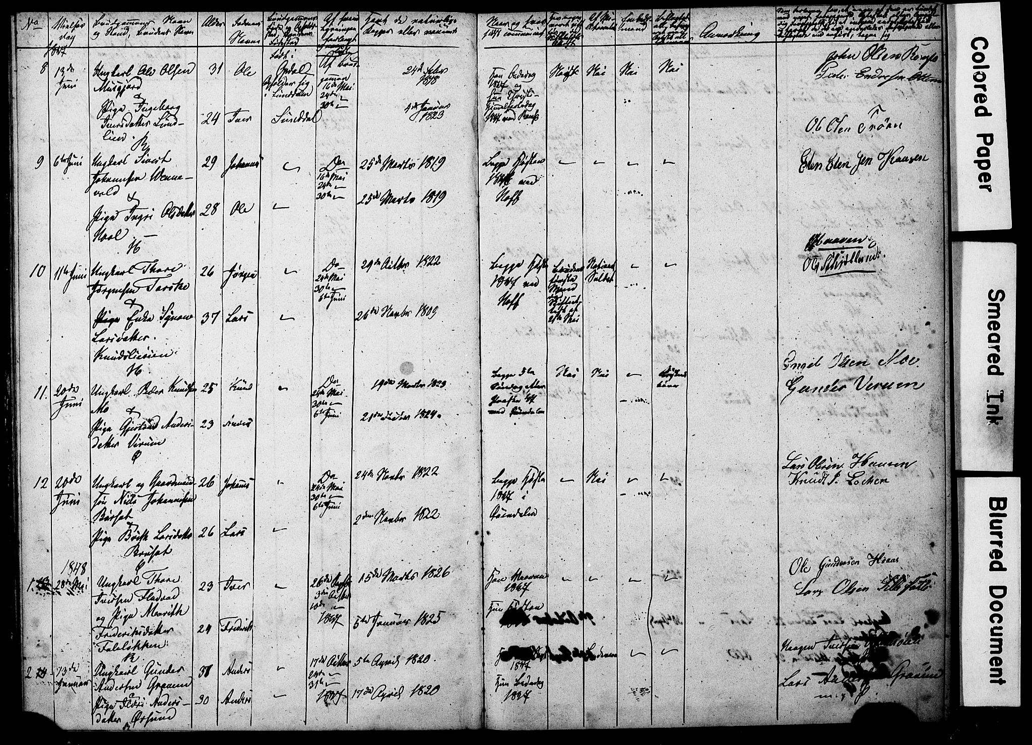 Ministerialprotokoller, klokkerbøker og fødselsregistre - Møre og Romsdal, SAT/A-1454/590/L1014: Banns register no. 590A06, 1844-1878