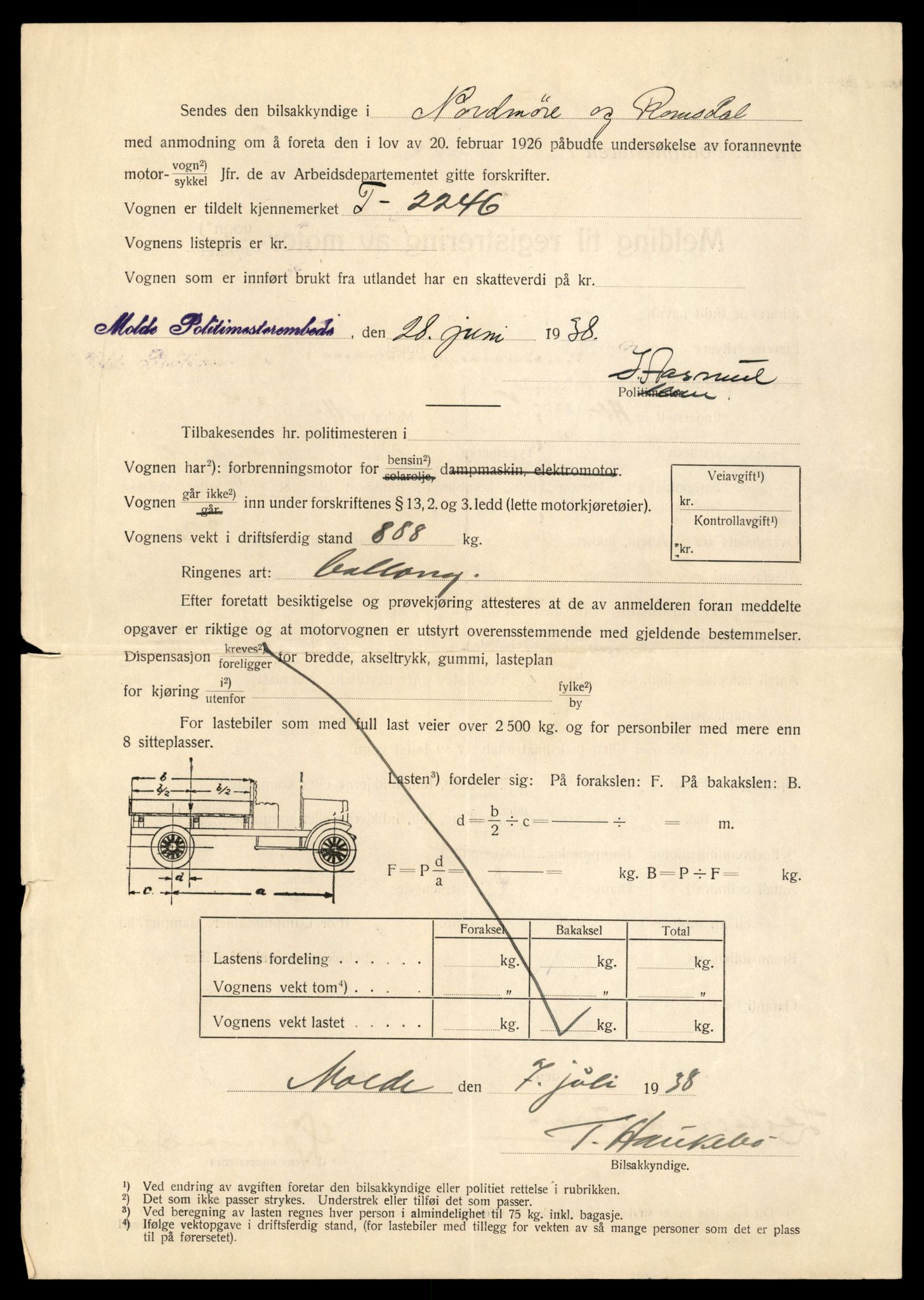 Møre og Romsdal vegkontor - Ålesund trafikkstasjon, AV/SAT-A-4099/F/Fe/L0042: Registreringskort for kjøretøy T 13906 - T 14079, 1927-1998, p. 2562