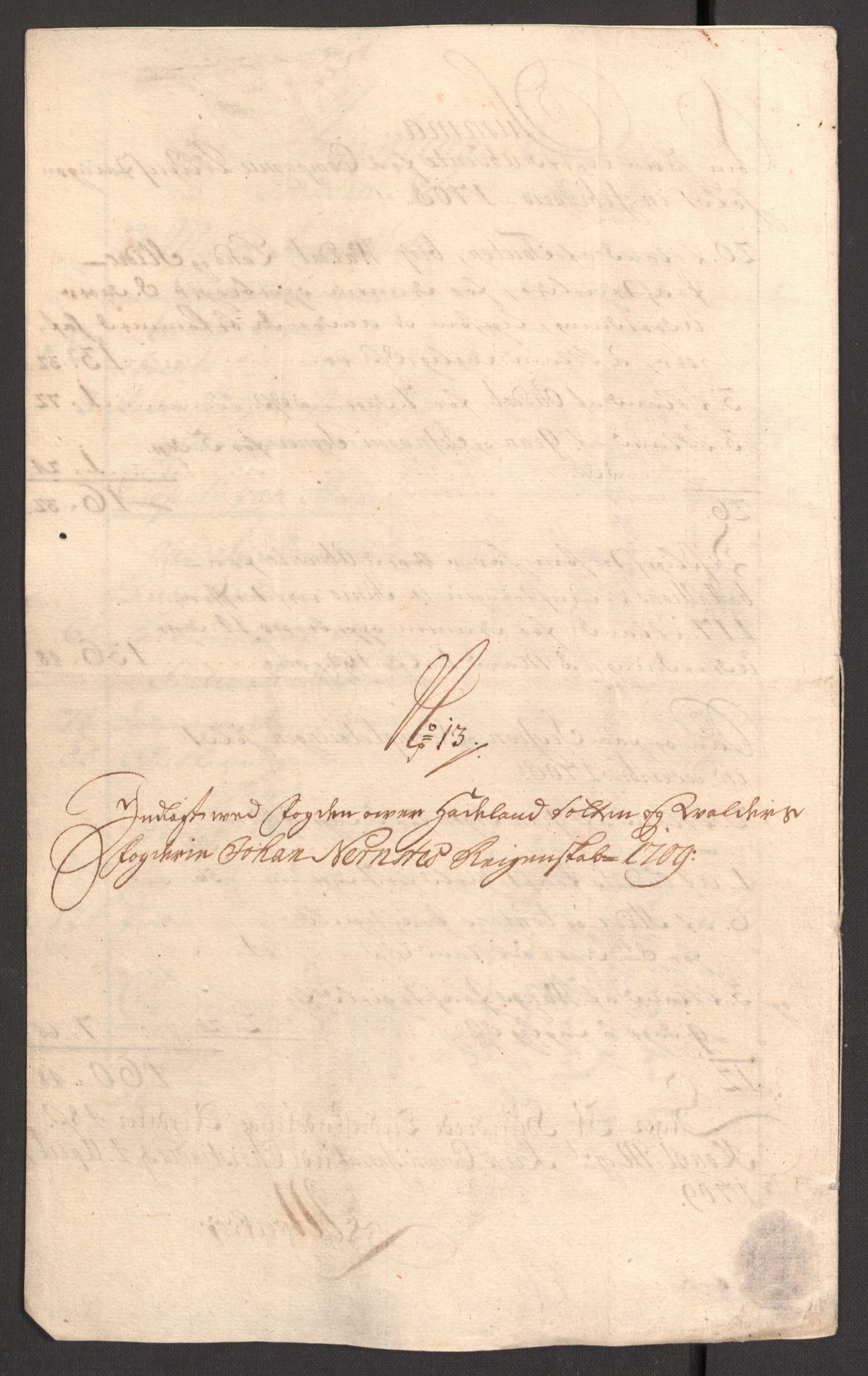 Rentekammeret inntil 1814, Reviderte regnskaper, Fogderegnskap, AV/RA-EA-4092/R18/L1306: Fogderegnskap Hadeland, Toten og Valdres, 1709, p. 286