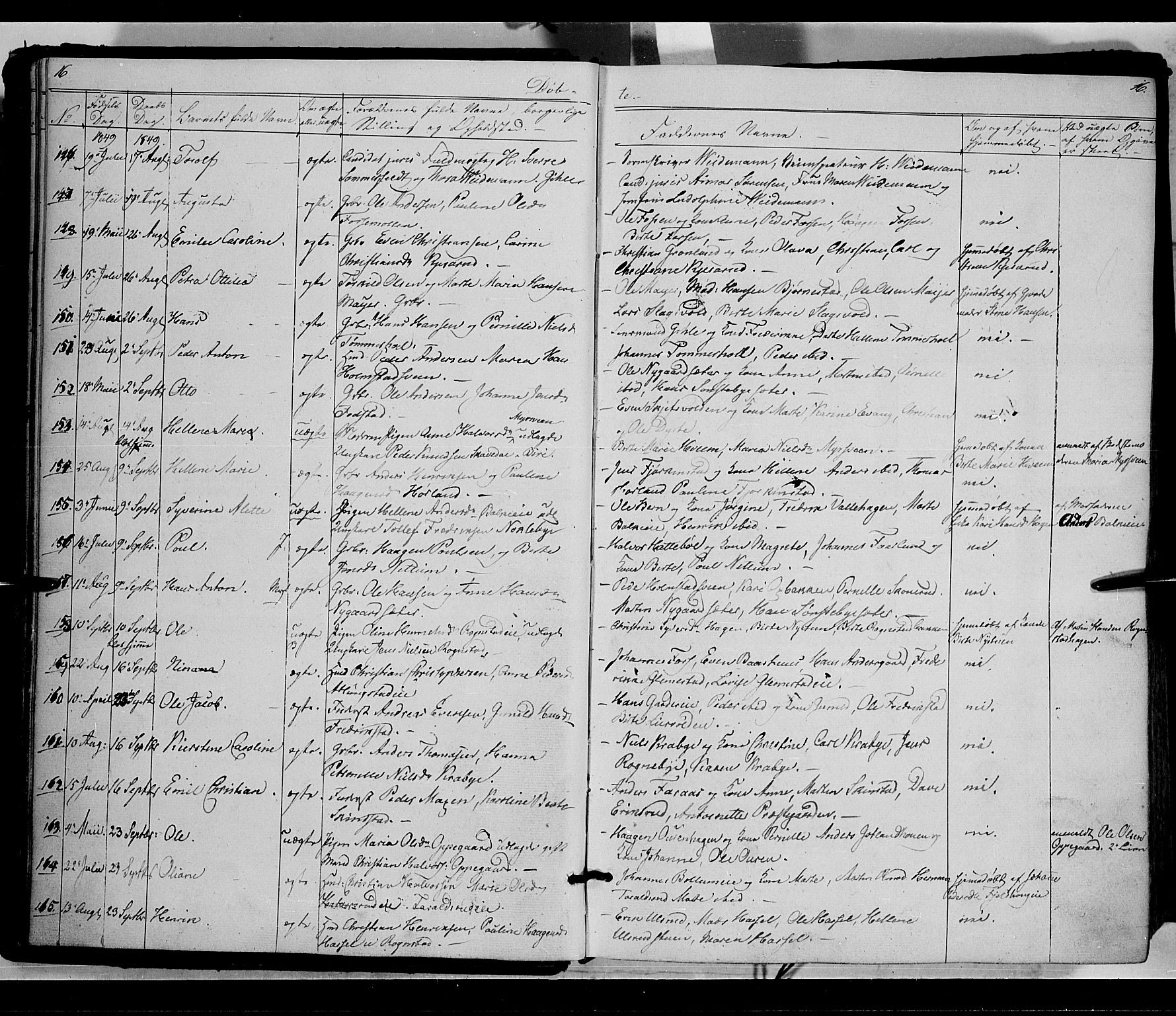 Østre Toten prestekontor, AV/SAH-PREST-104/H/Ha/Haa/L0003: Parish register (official) no. 3, 1848-1856, p. 16