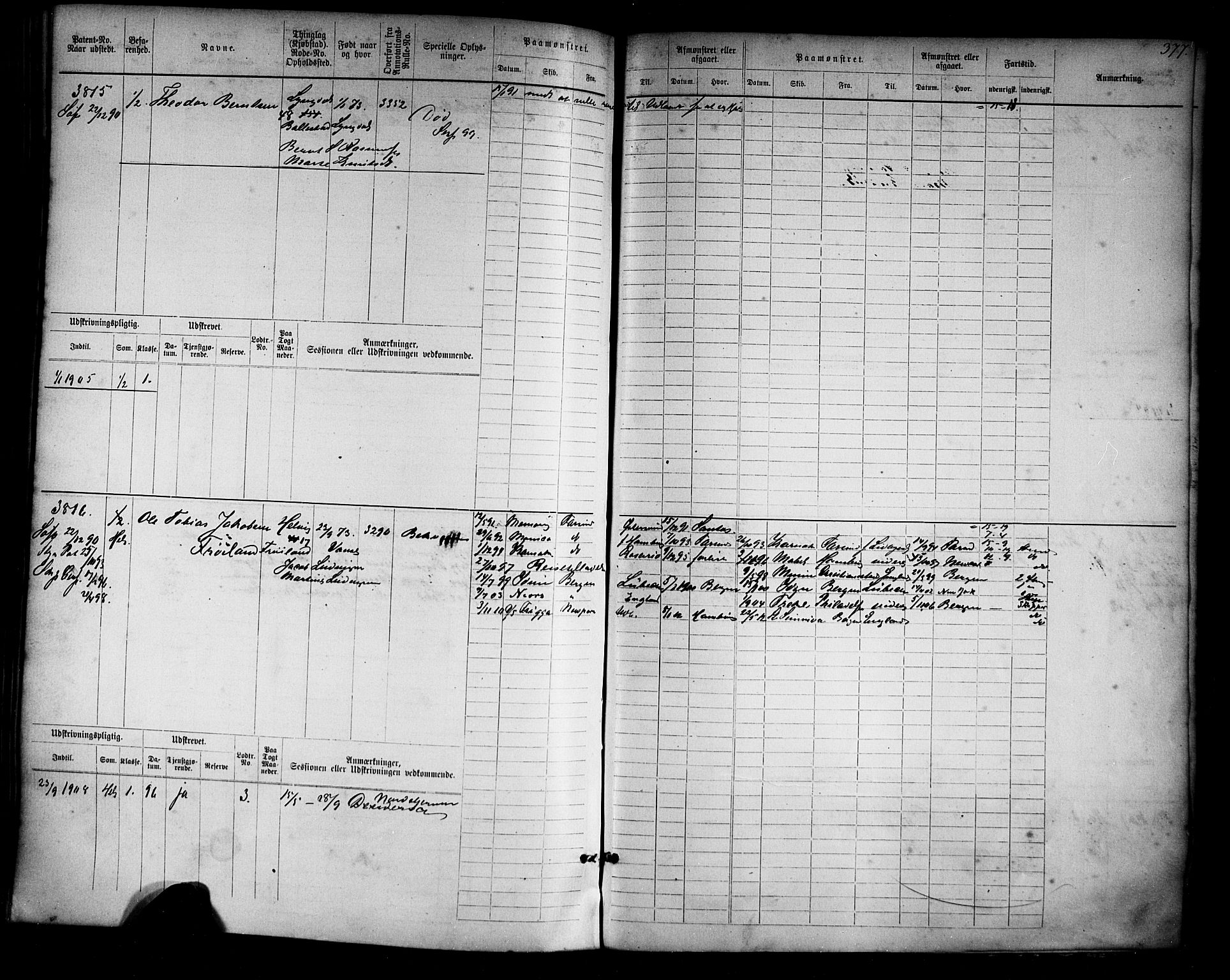 Farsund mønstringskrets, SAK/2031-0017/F/Fb/L0019: Hovedrulle nr 3067-3832, Z-11, 1882-1922, p. 384