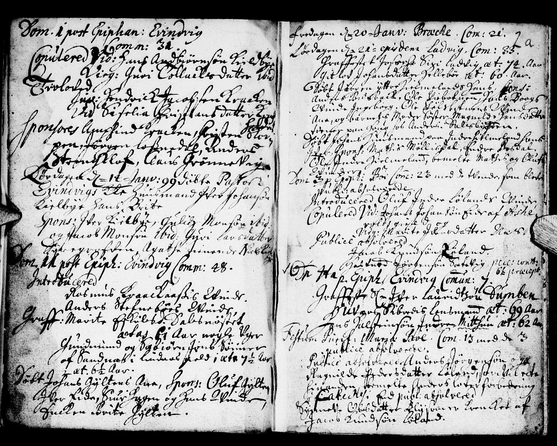 Gulen sokneprestembete, AV/SAB-A-80201/H/Haa/Haaa/L0002: Parish register (official) no. A 2, 1699-1705, p. 2