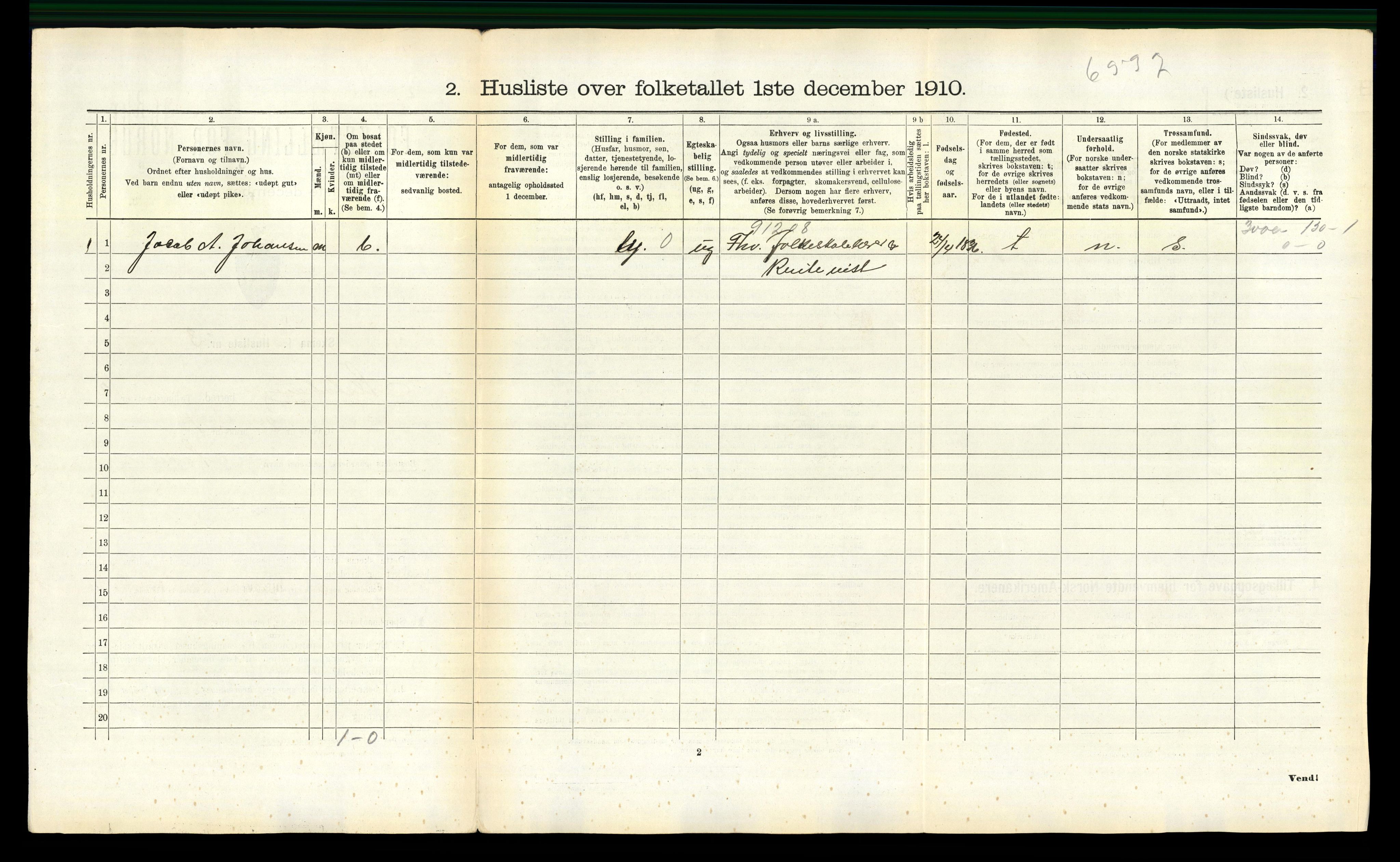 RA, 1910 census for Alstahaug, 1910, p. 277