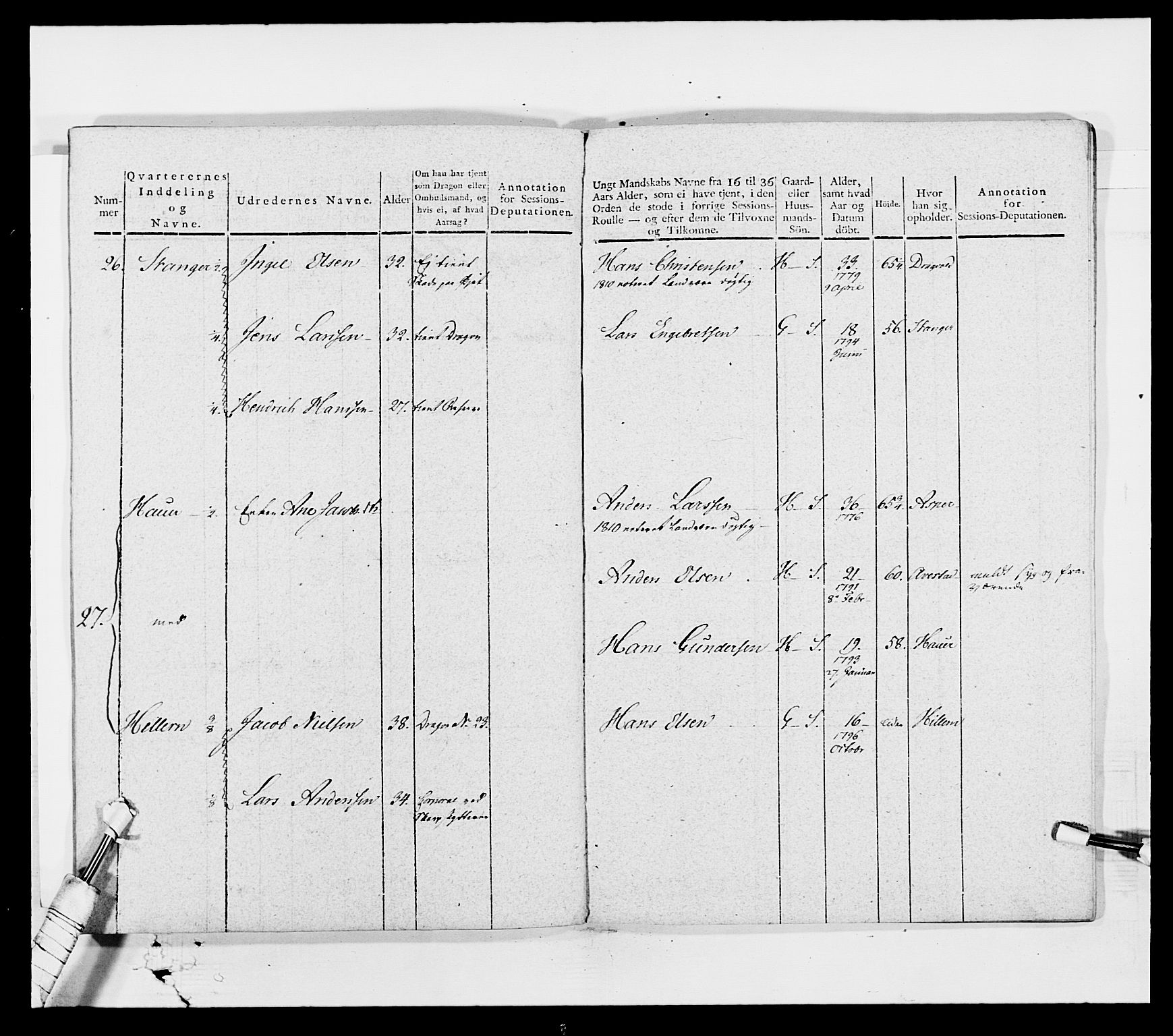 Generalitets- og kommissariatskollegiet, Det kongelige norske kommissariatskollegium, AV/RA-EA-5420/E/Eh/L0003: 1. Sønnafjelske dragonregiment, 1767-1812, p. 663