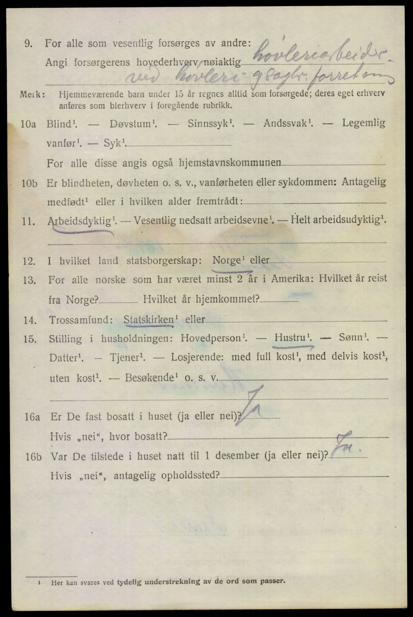 SAKO, 1920 census for Lier, 1920, p. 6435