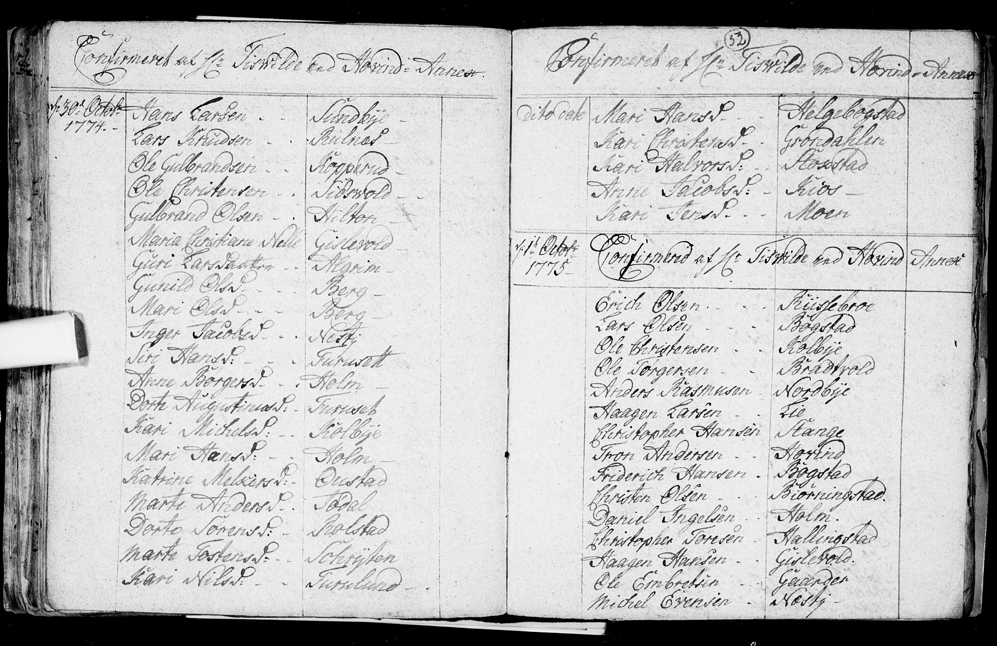 Ullensaker prestekontor Kirkebøker, AV/SAO-A-10236a/F/Fa/L0008: Parish register (official) no. I 8, 1738-1810, p. 52