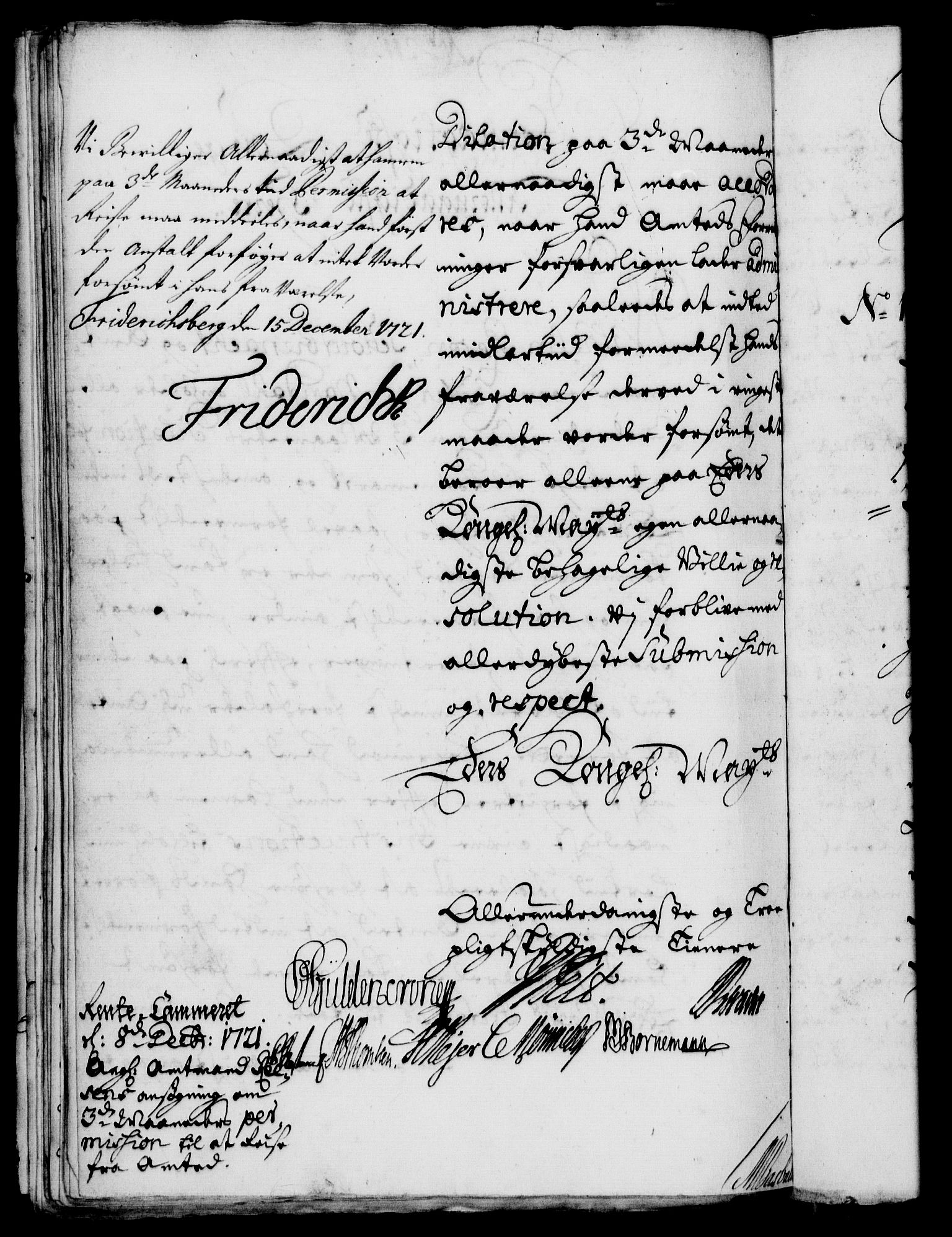 Rentekammeret, Kammerkanselliet, RA/EA-3111/G/Gf/Gfa/L0004: Norsk relasjons- og resolusjonsprotokoll (merket RK 52.4), 1721, p. 1432