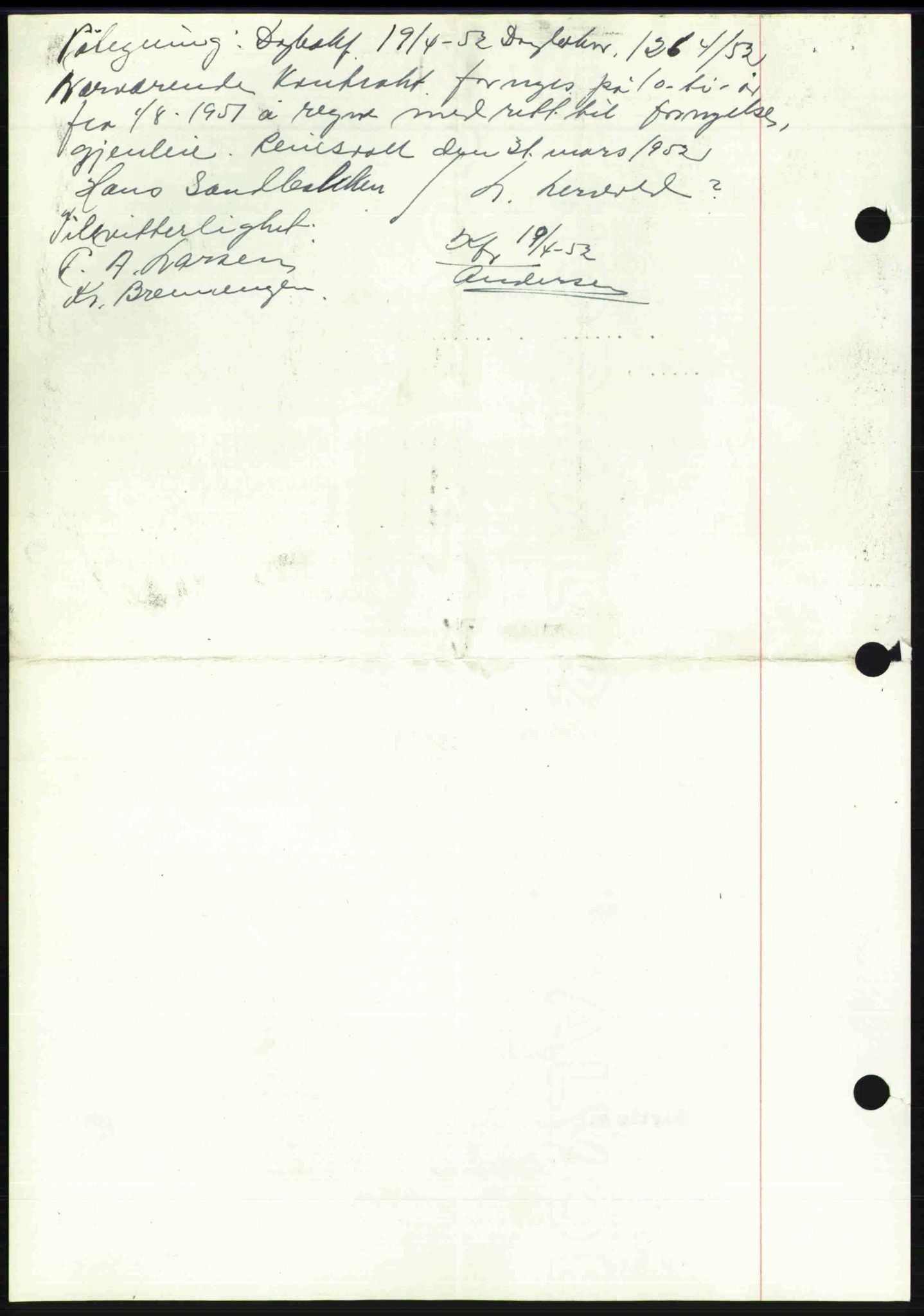 Toten tingrett, SAH/TING-006/H/Hb/Hbc/L0008: Mortgage book no. Hbc-08, 1941-1941, Diary no: : 1130/1941