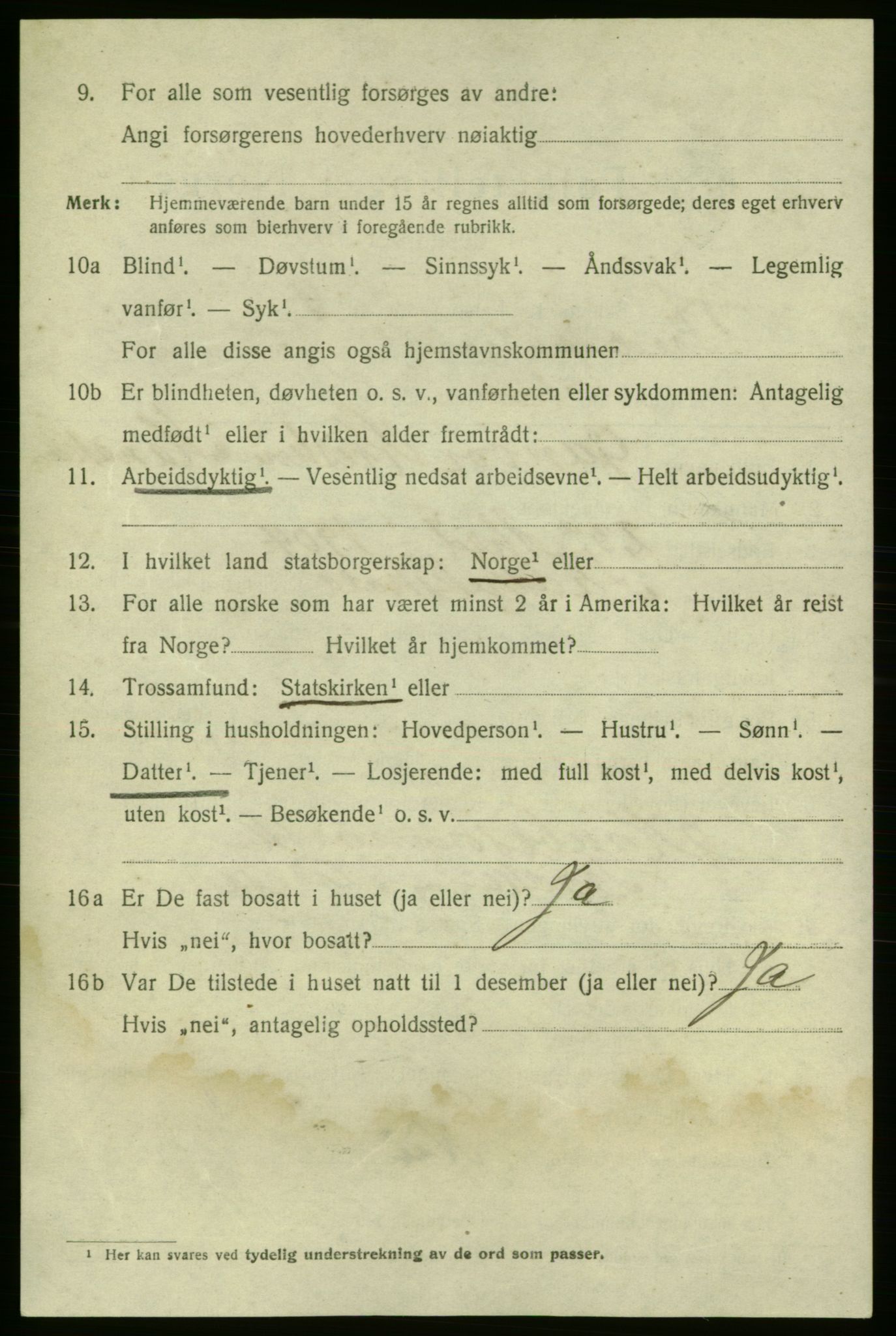 SAO, 1920 census for Fredrikshald, 1920, p. 16067