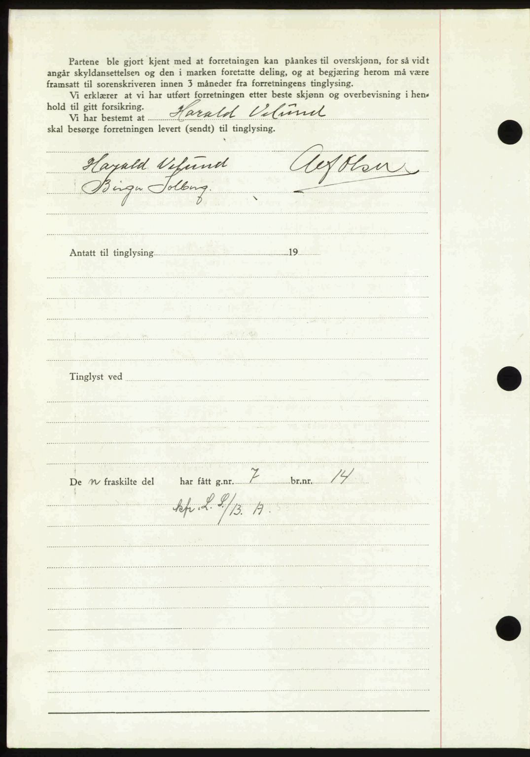 Idd og Marker sorenskriveri, AV/SAO-A-10283/G/Gb/Gbb/L0013: Mortgage book no. A13, 1949-1950, Diary no: : 1907/1949