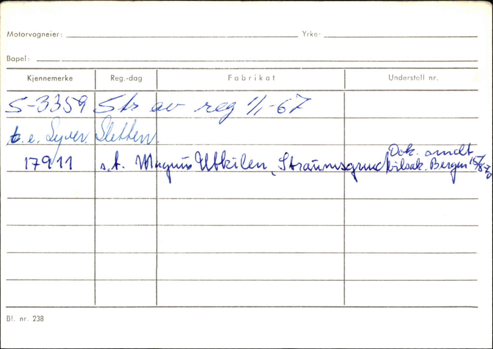 Statens vegvesen, Sogn og Fjordane vegkontor, AV/SAB-A-5301/4/F/L0132: Eigarregister Askvoll A-Å. Balestrand A-Å, 1945-1975, p. 2365