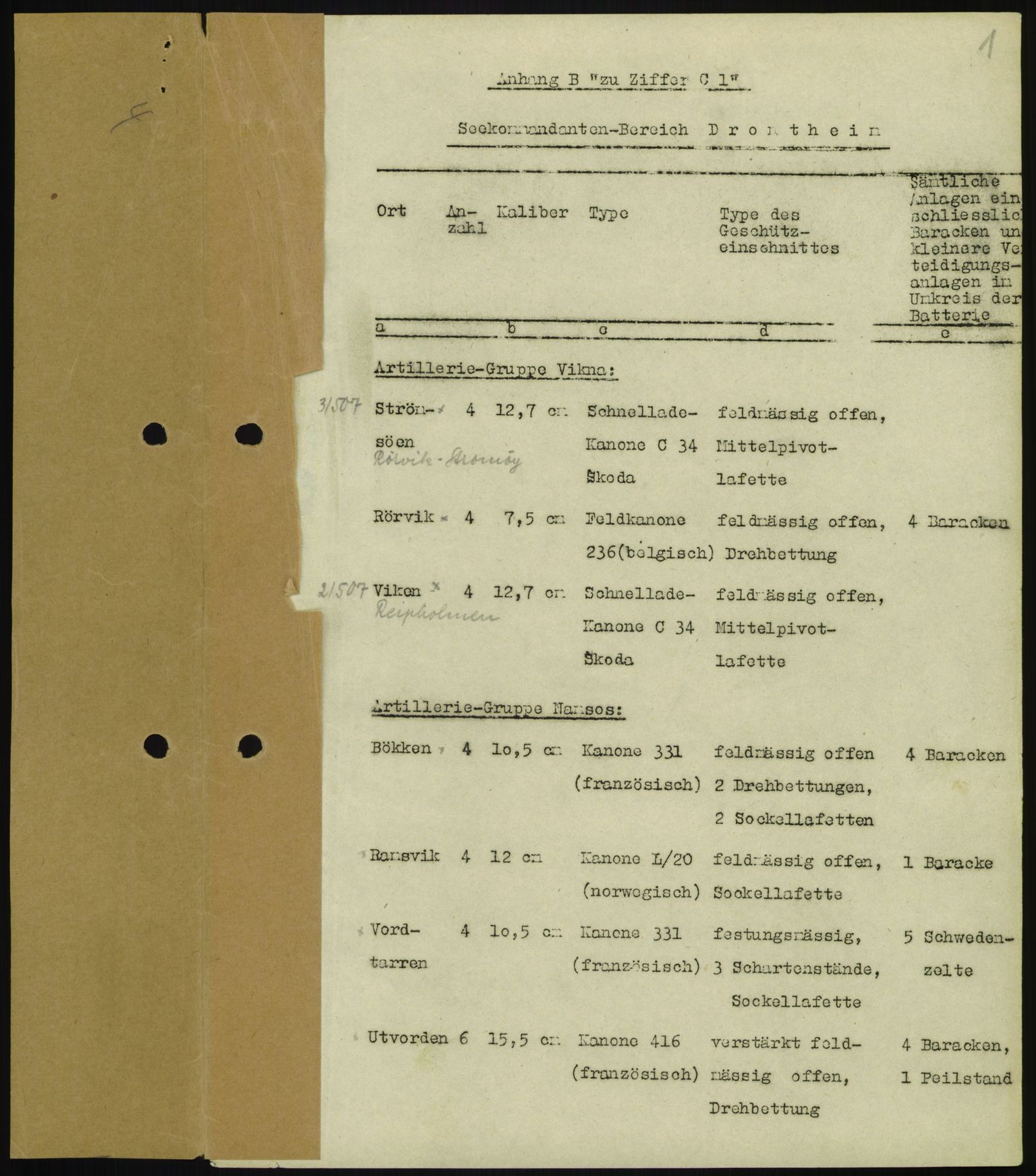 Forsvaret, Generalinspektør og sjefen for Kystartilleriet, RA/RAFA-2045/F/Fa/L0016: Tyske oversiktskarter over festningsanlegg, 1940-1945, p. 47