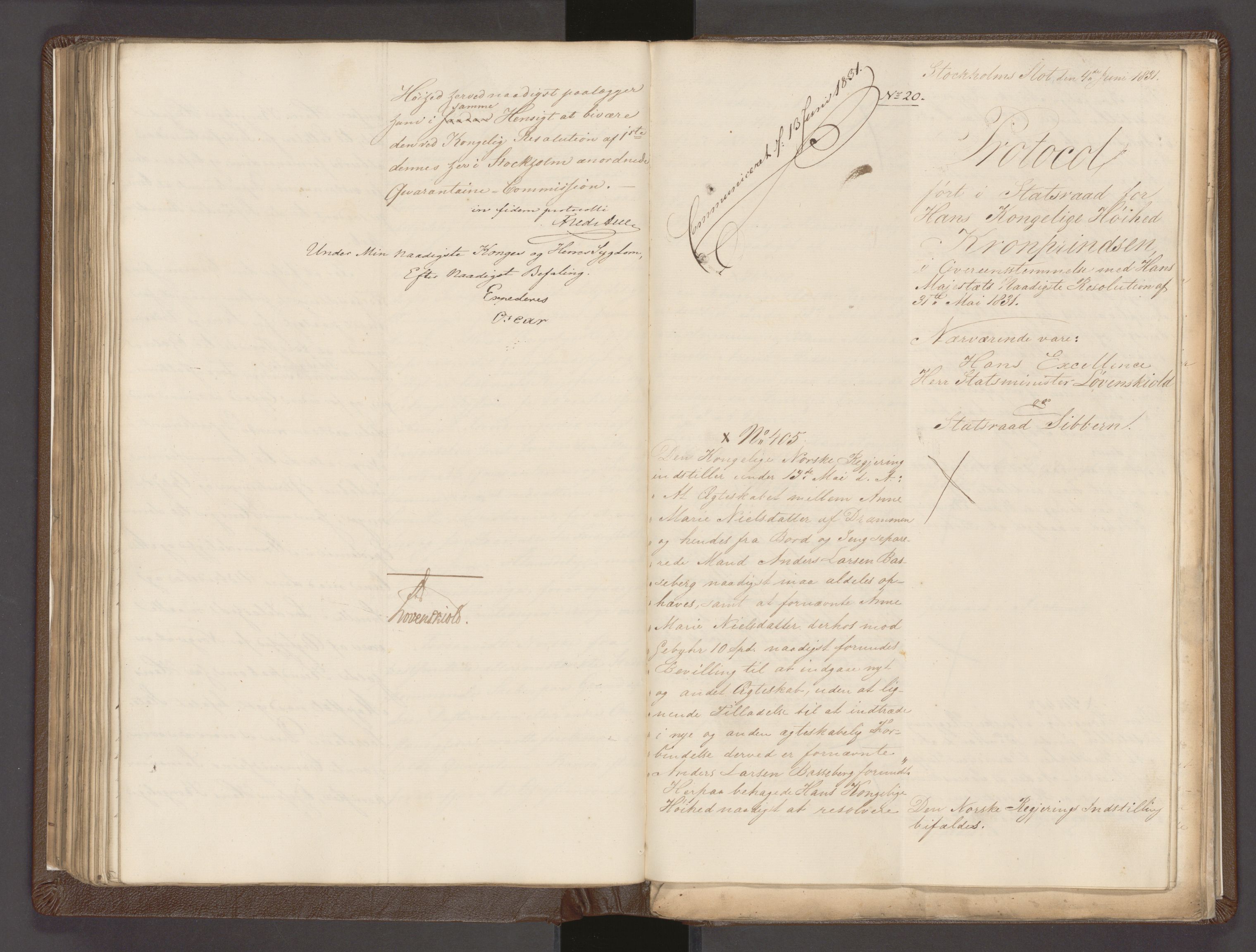 Statsrådssekretariatet, AV/RA-S-1001/A/Ab/L0032: Kgl. res. nr. 917-992 og 1-512, 1. halvår, 1831