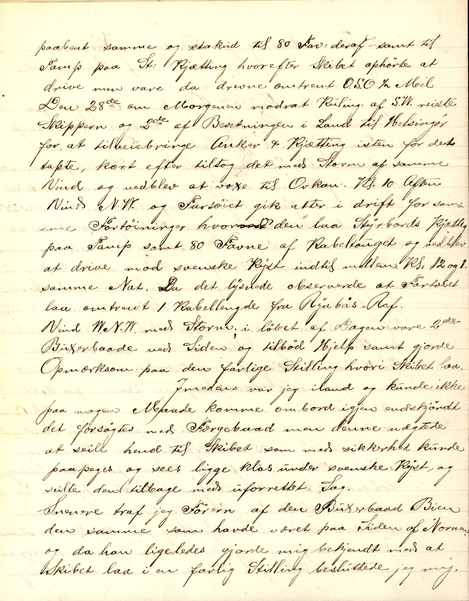 Pa 63 - Østlandske skibsassuranceforening, VEMU/A-1079/G/Ga/L0017/0012: Havaridokumenter / Nordlyset, Nornen, Freden, Freia, Victoria, 1884, p. 4