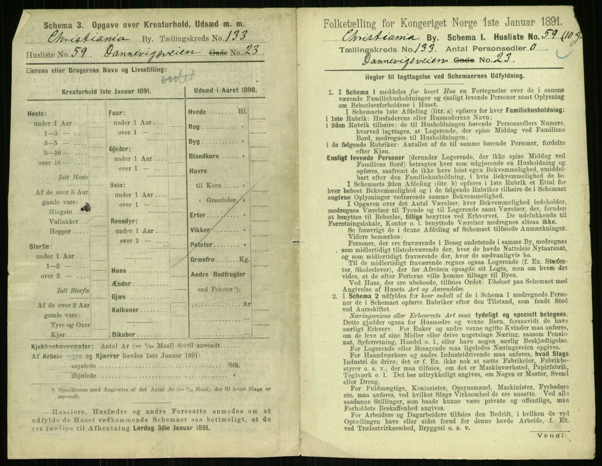 RA, 1891 census for 0301 Kristiania, 1891, p. 72413