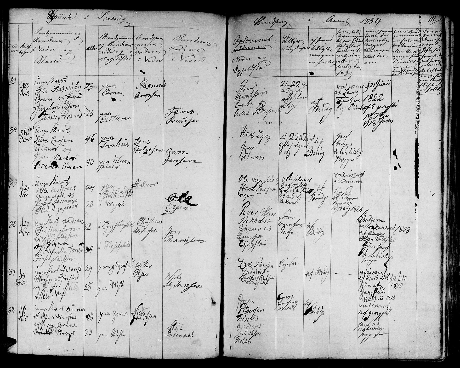 Ministerialprotokoller, klokkerbøker og fødselsregistre - Nord-Trøndelag, SAT/A-1458/730/L0277: Parish register (official) no. 730A06 /1, 1830-1839, p. 111
