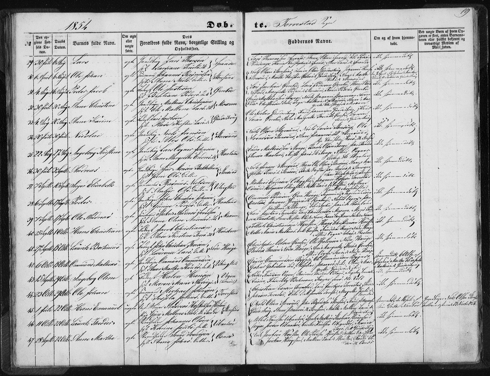 Torvastad sokneprestkontor, AV/SAST-A -101857/H/Ha/Haa/L0008: Parish register (official) no. A 8, 1847-1856, p. 19