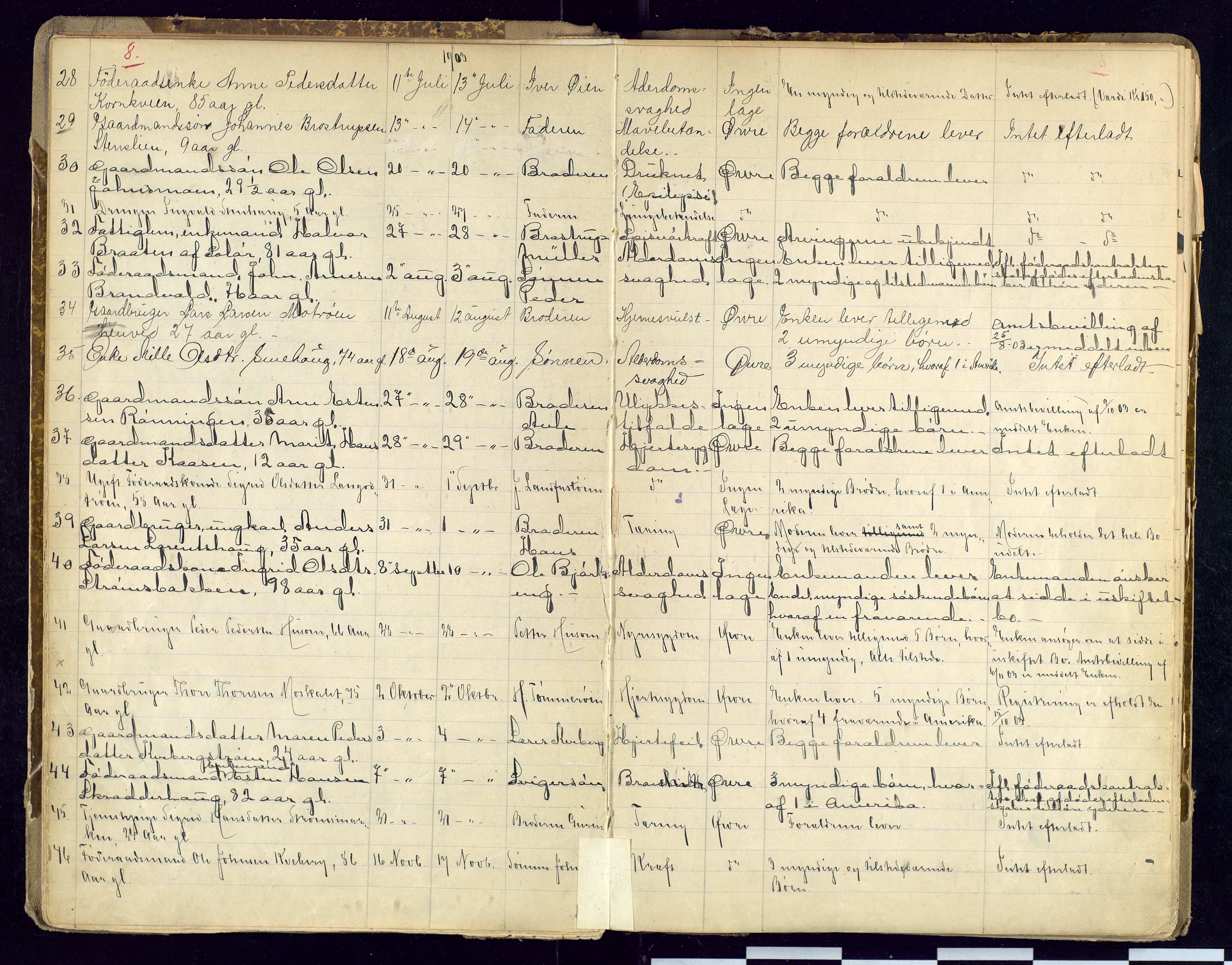 Alvdal og Folldal lensmannskontor, AV/SAH-LHA-007/H/Ha/L0002: Dødsfallsprotokoll, 1900-1924, p. 8
