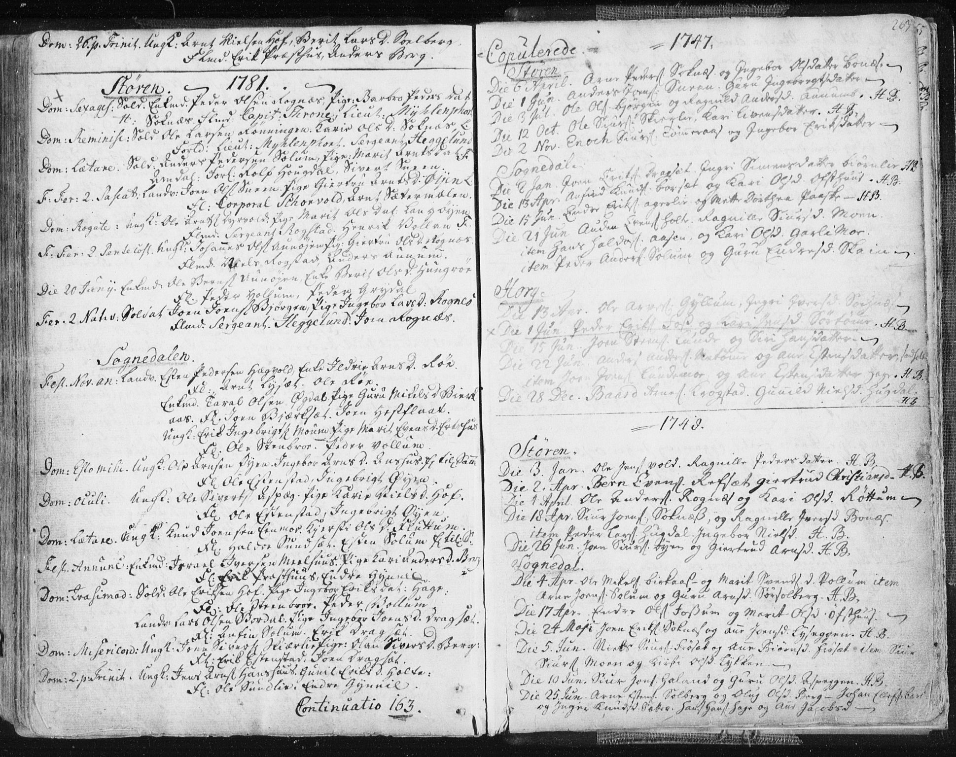 Ministerialprotokoller, klokkerbøker og fødselsregistre - Sør-Trøndelag, AV/SAT-A-1456/687/L0991: Parish register (official) no. 687A02, 1747-1790, p. 263