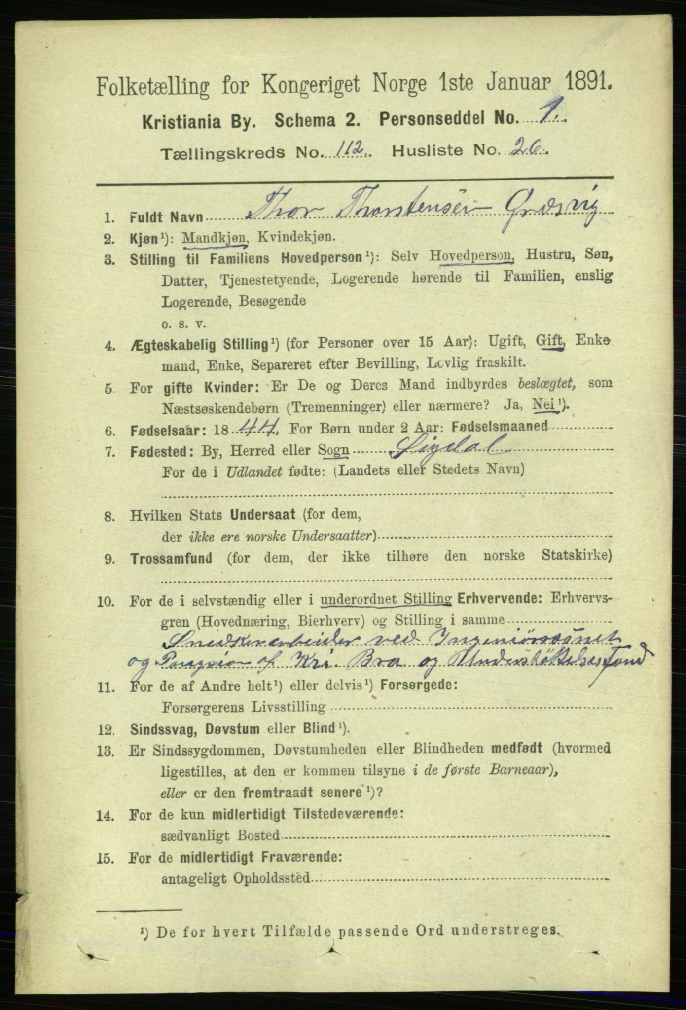 RA, 1891 census for 0301 Kristiania, 1891, p. 59740