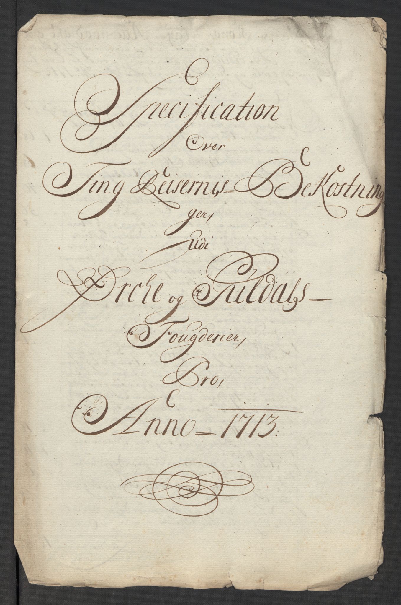 Rentekammeret inntil 1814, Reviderte regnskaper, Fogderegnskap, AV/RA-EA-4092/R60/L3964: Fogderegnskap Orkdal og Gauldal, 1713, p. 577