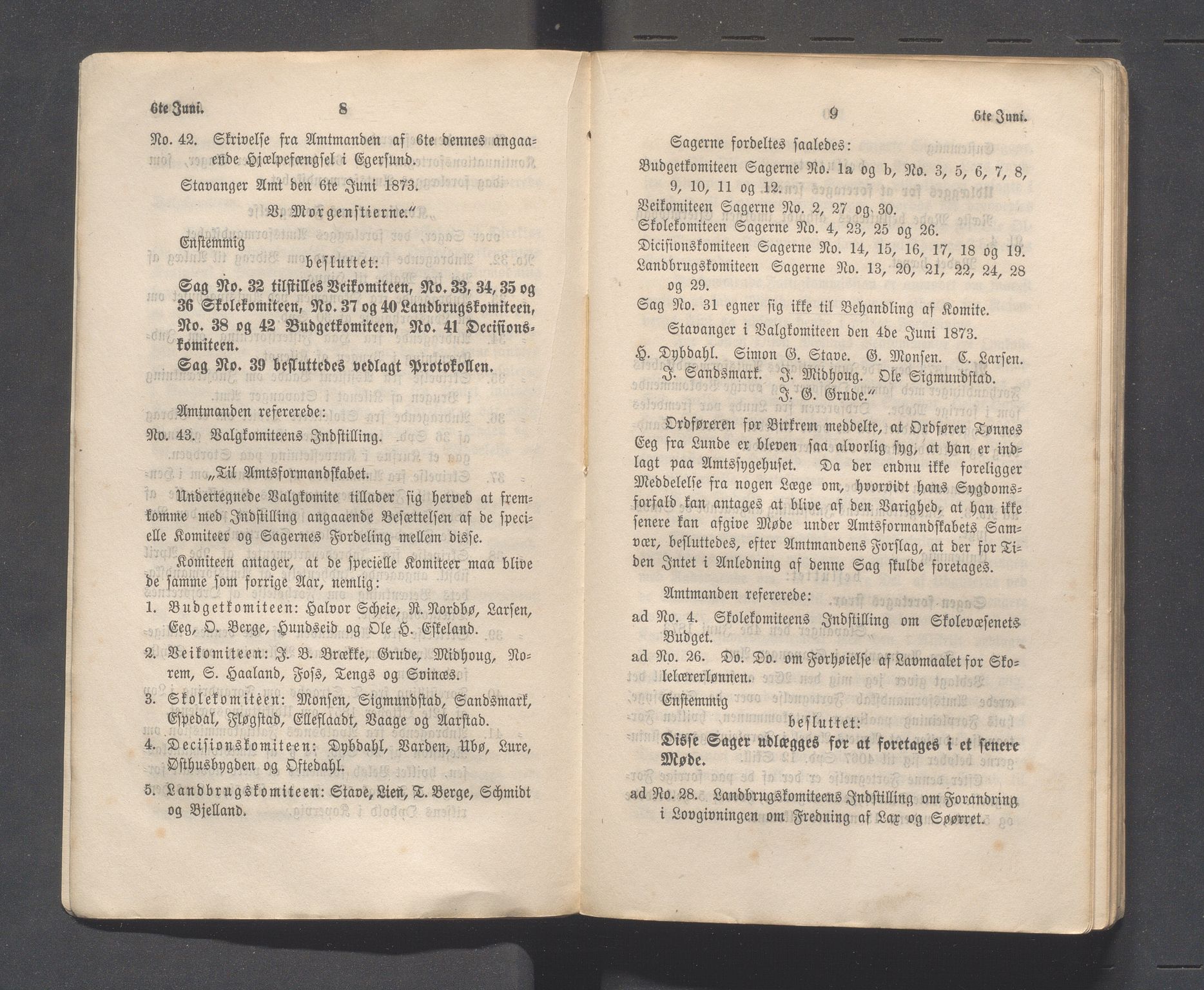 Rogaland fylkeskommune - Fylkesrådmannen , IKAR/A-900/A, 1872-1873, p. 219