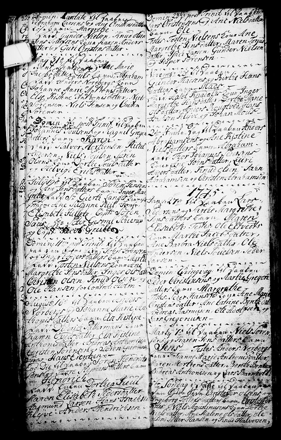 Porsgrunn kirkebøker , SAKO/A-104/G/Ga/L0001: Parish register (copy) no. I 1, 1766-1790, p. 24-25