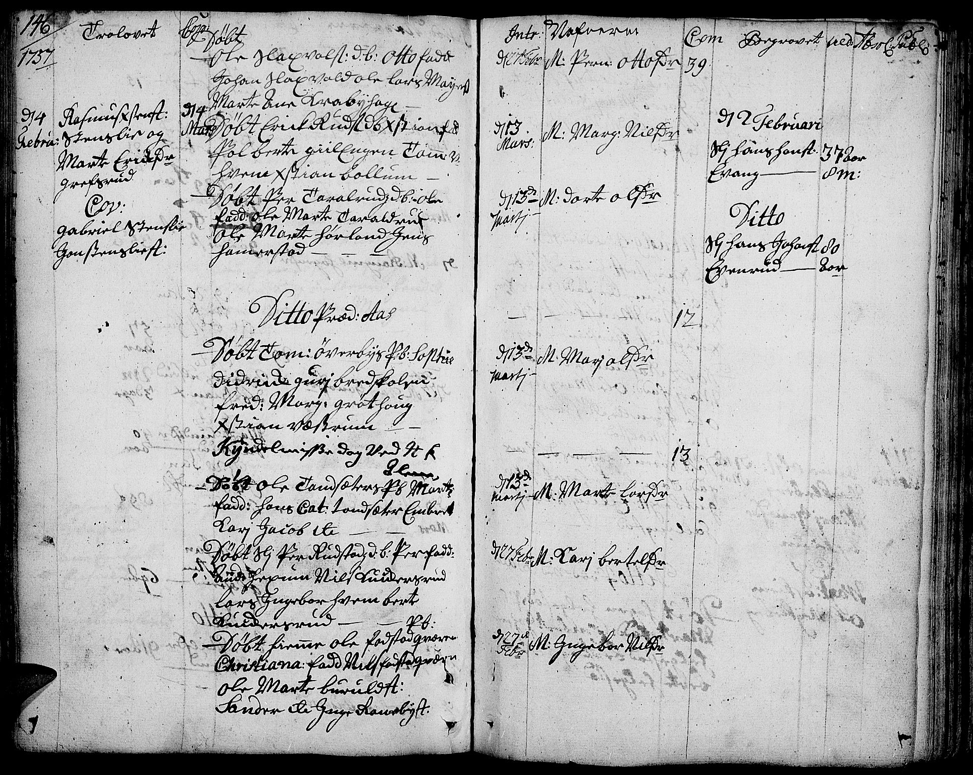 Toten prestekontor, SAH/PREST-102/H/Ha/Haa/L0004: Parish register (official) no. 4, 1751-1761, p. 146