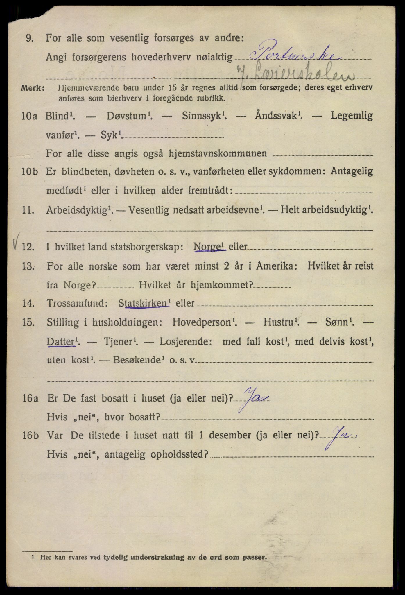 SAO, 1920 census for Kristiania, 1920, p. 651592