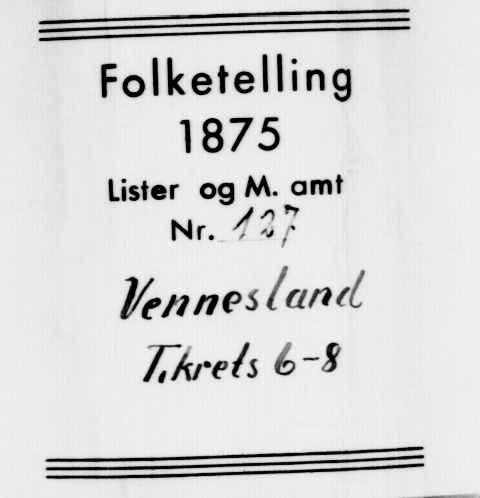 SAK, 1875 census for 1016P Øvrebø, 1875, p. 668