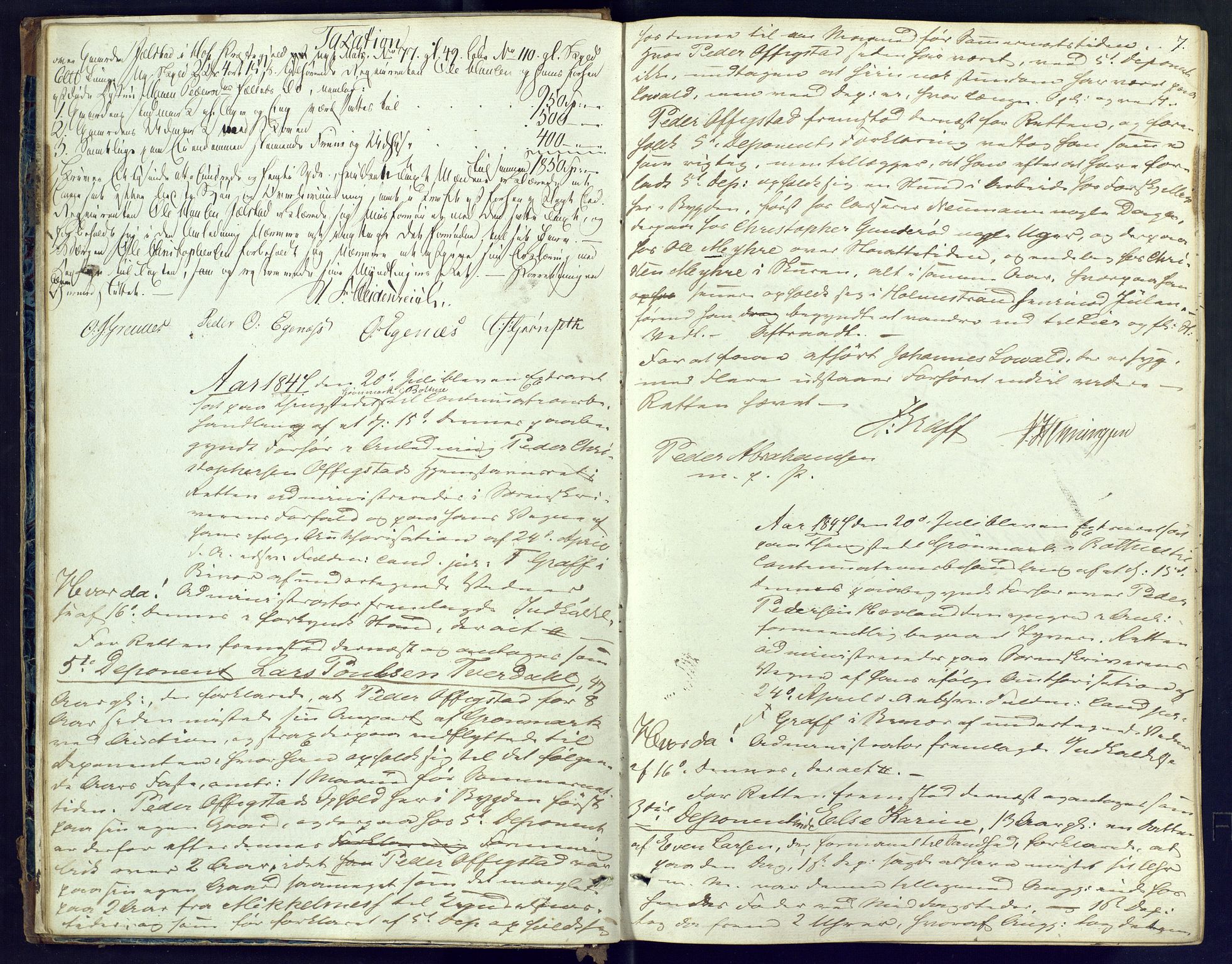 Nordre Jarlsberg sorenskriveri, AV/SAKO-A-80/F/Fb/Fba/L0009: Ekstrarettsprotokoll, 1847-1850, p. 7