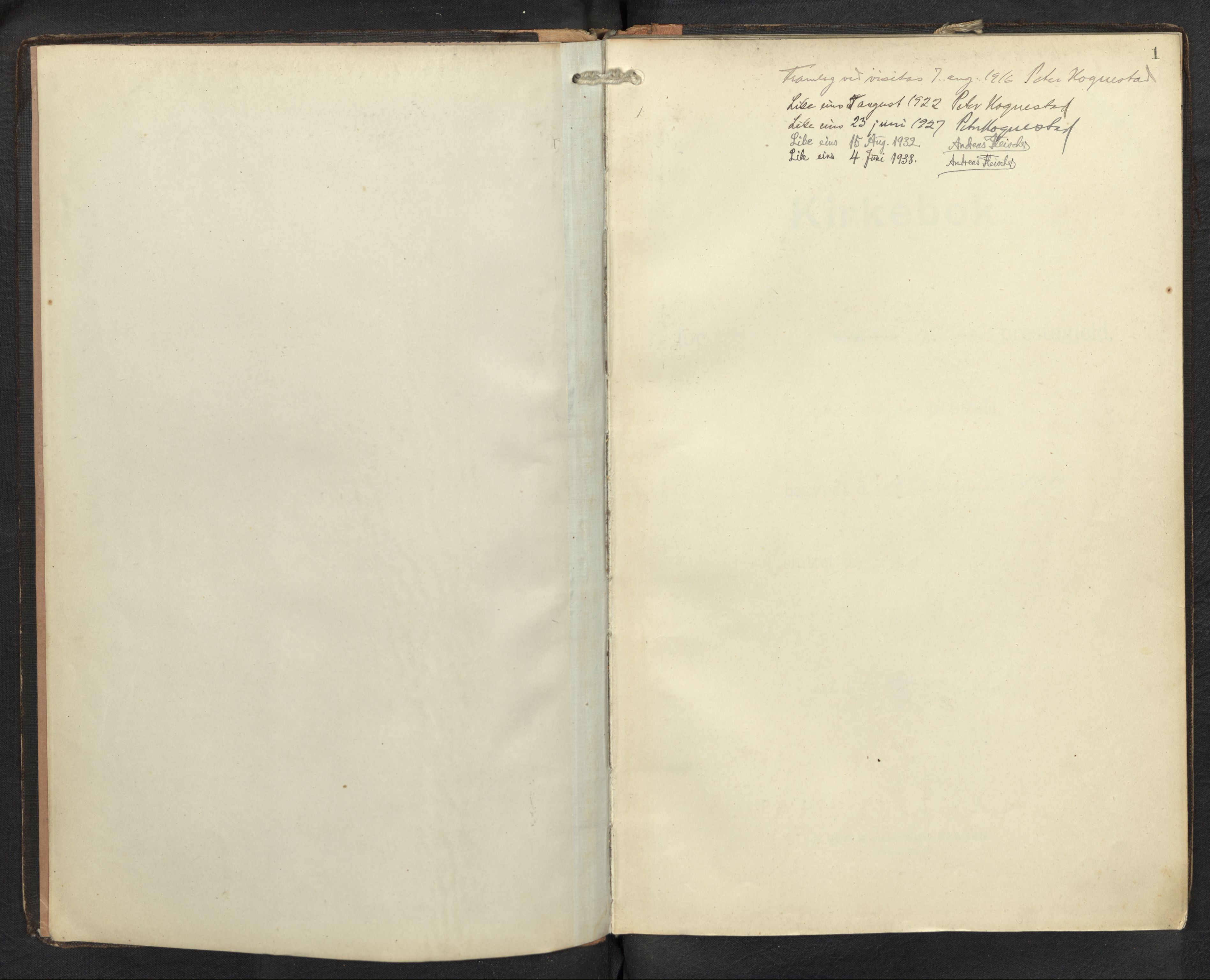 Balestrand sokneprestembete, SAB/A-79601/H/Haa/Haaf/L0002: Diary records no. F 2, 1912-1937, p. 0b-1a