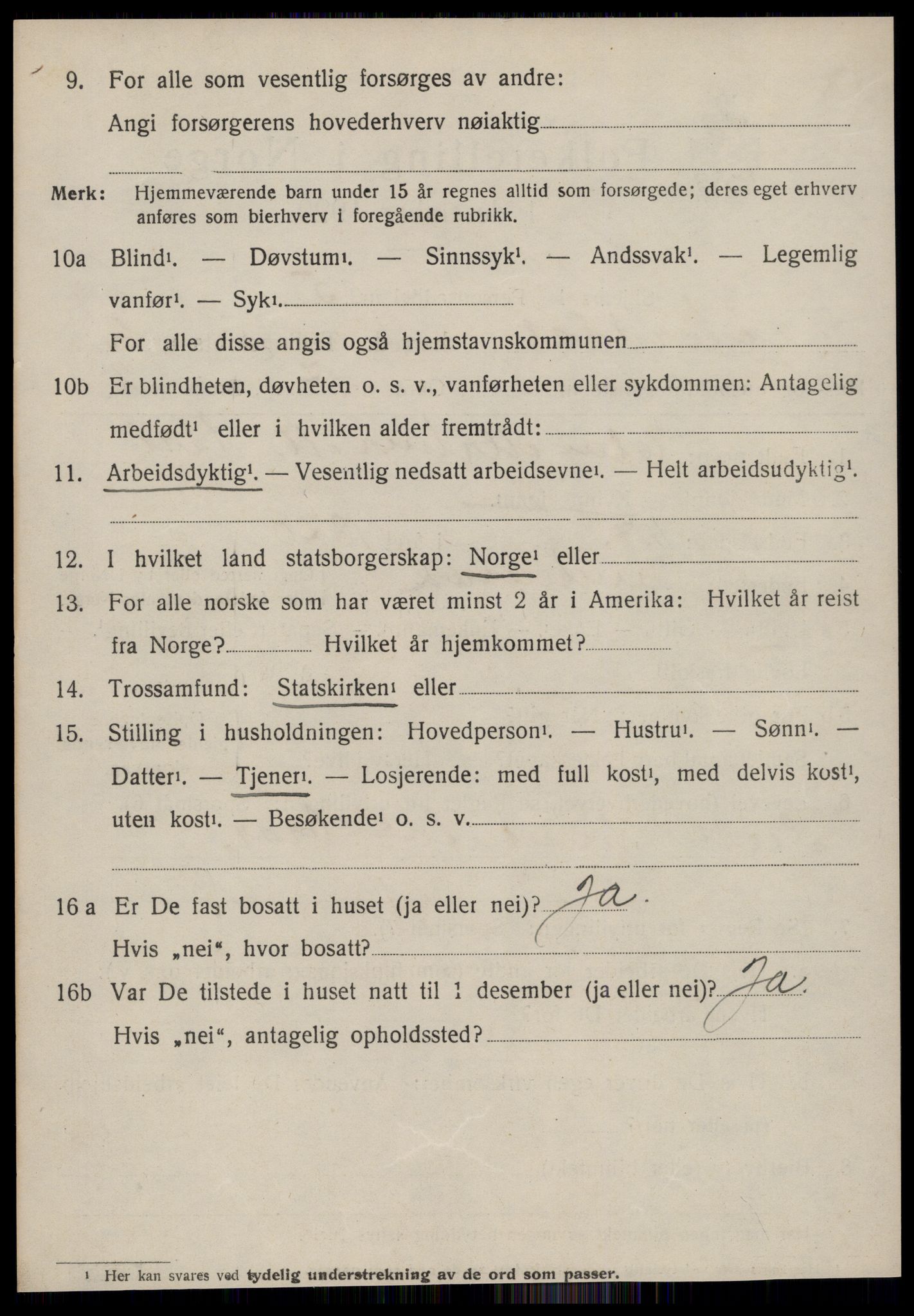 SAT, 1920 census for Norddal, 1920, p. 1448