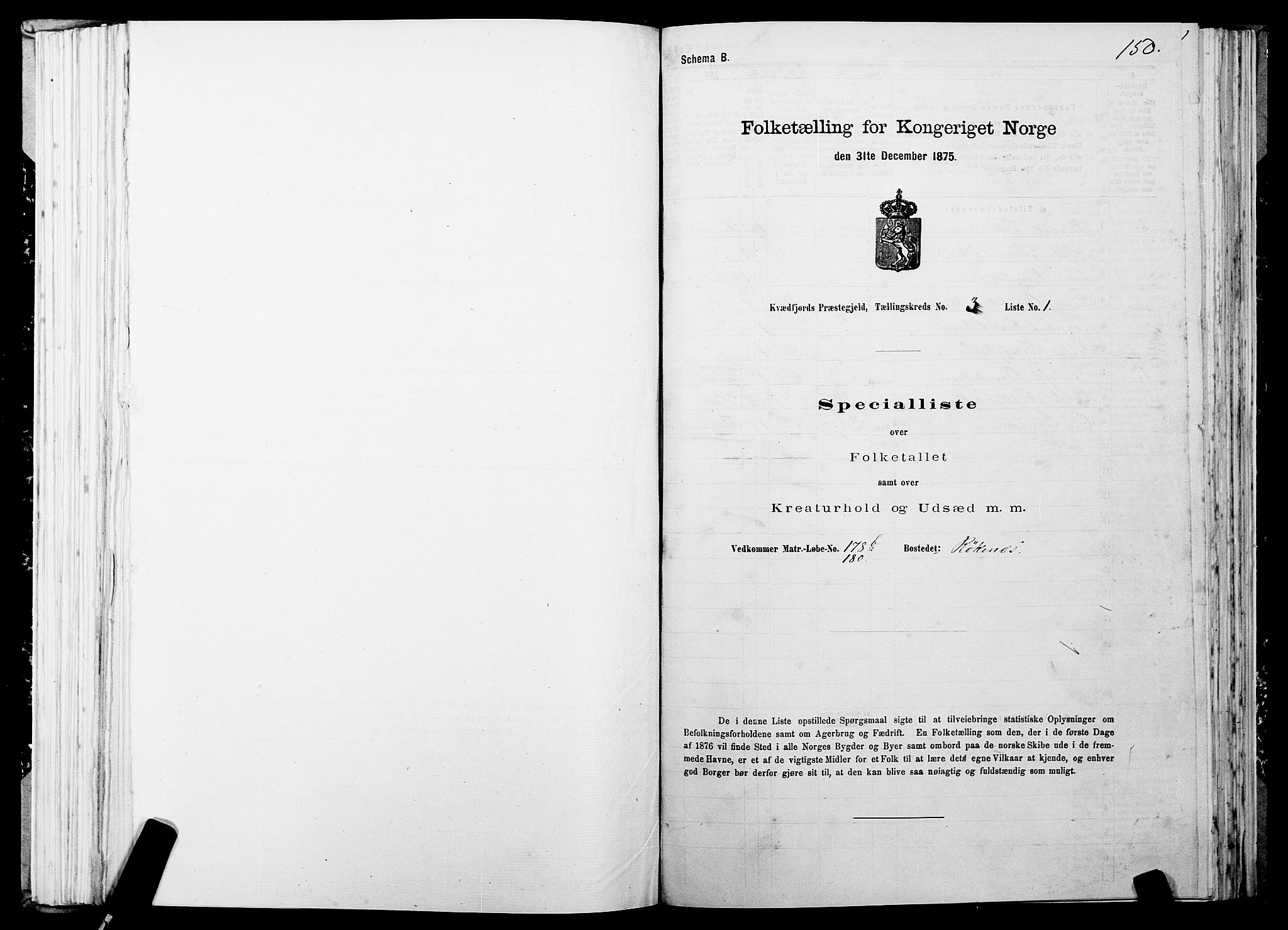 SATØ, 1875 census for 1911P Kvæfjord, 1875, p. 2150