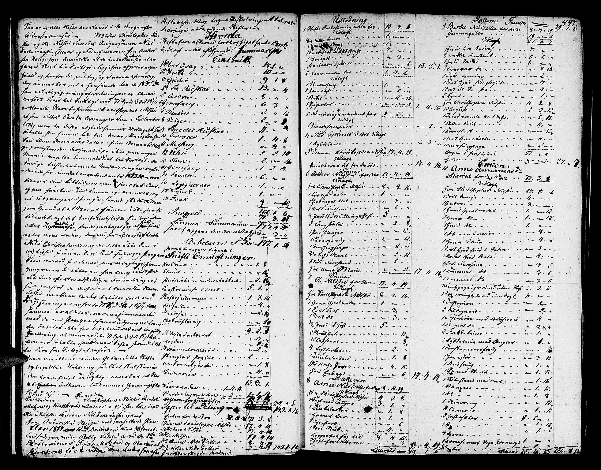 Nordfjord sorenskriveri, AV/SAB-A-2801/1/04/04a/L0022b: Skifteprotokollar, 1817-1822, p. 446b-447a