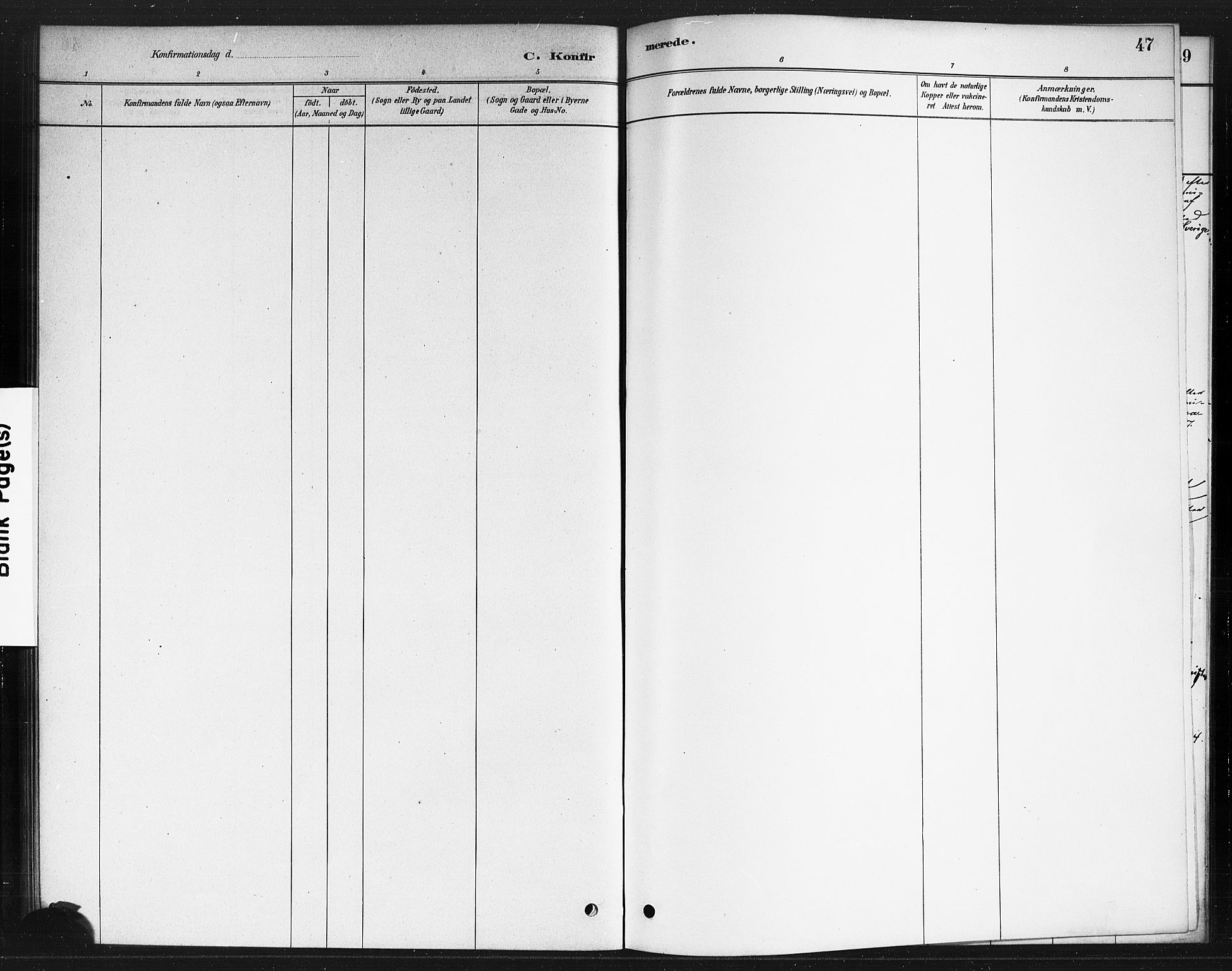 Rødenes prestekontor Kirkebøker, AV/SAO-A-2005/F/Fb/L0001: Parish register (official) no. II 1, 1880-1889, p. 47