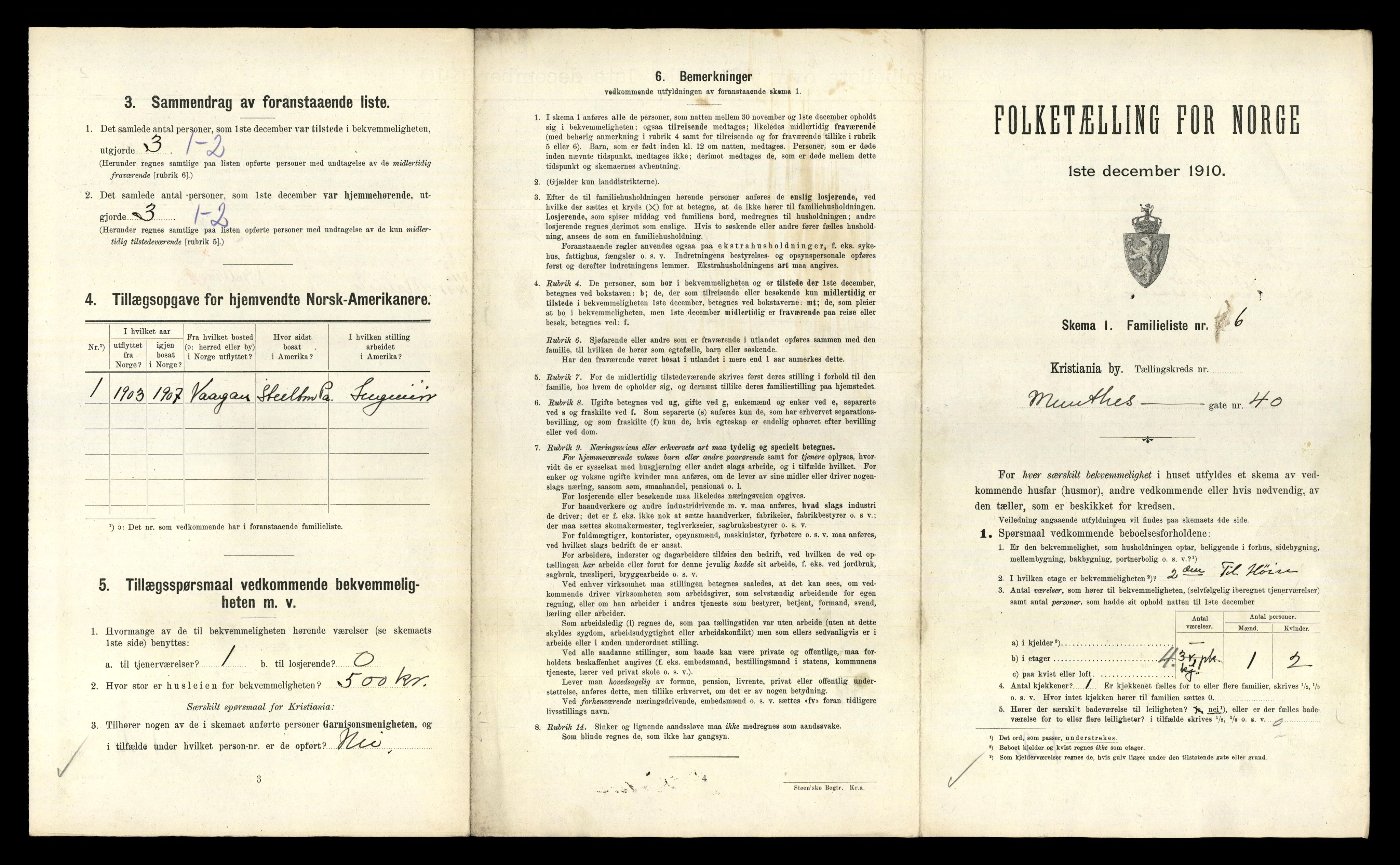 RA, 1910 census for Kristiania, 1910, p. 66449