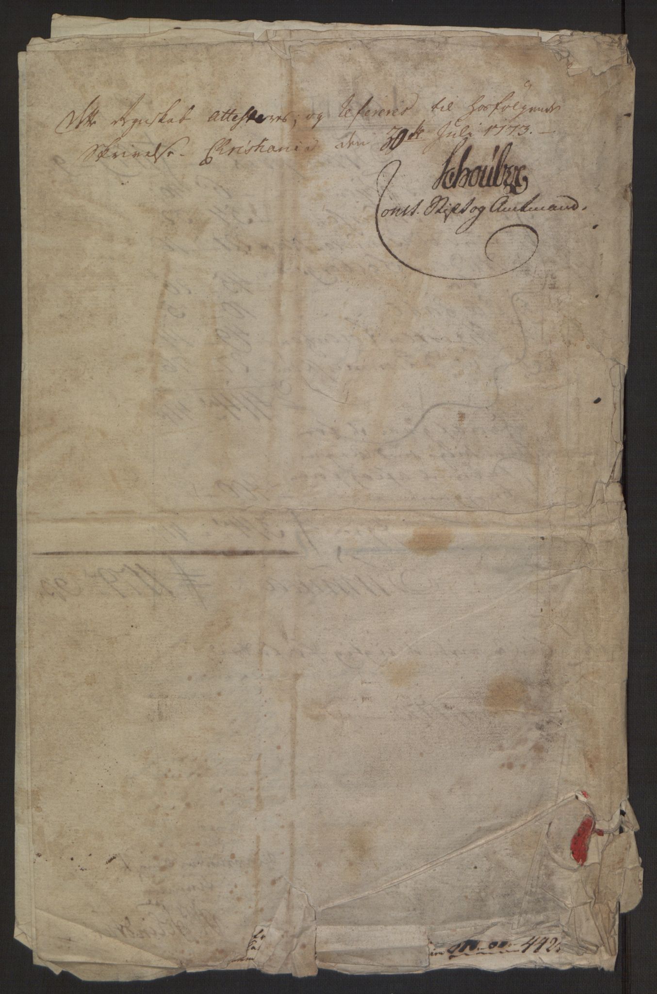 Rentekammeret inntil 1814, Reviderte regnskaper, Byregnskaper, RA/EA-4066/R/Rh/L0162/0001: [H4] Kontribusjonsregnskap / Ekstraskatt, Tønsberg, 1762-1772, p. 406