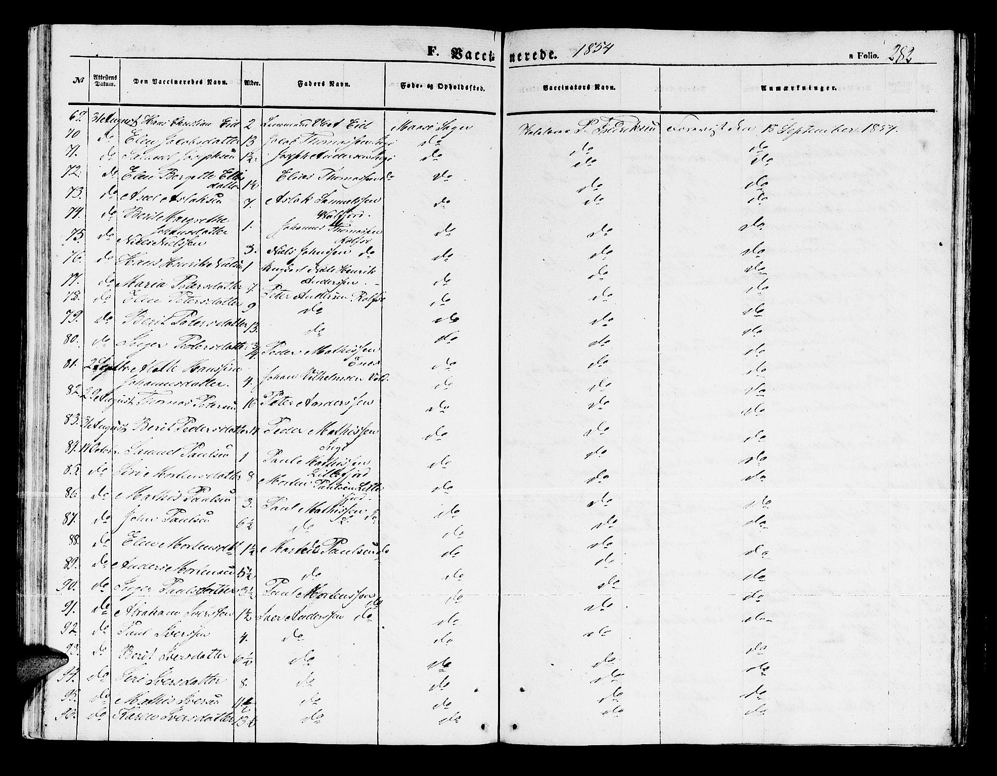 Måsøy sokneprestkontor, SATØ/S-1348/H/Hb/L0001klokker: Parish register (copy) no. 1, 1852-1877, p. 282