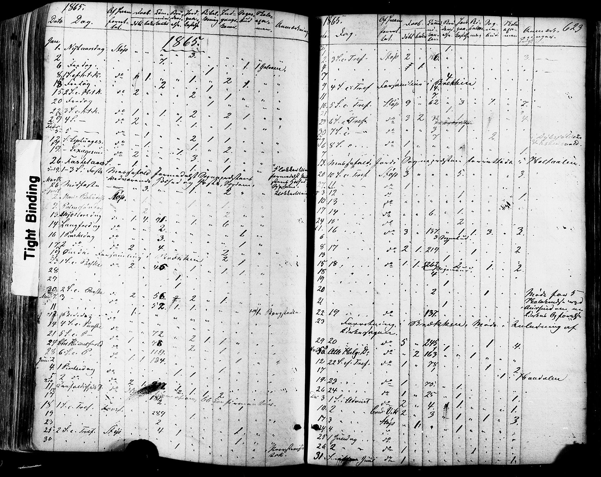 Ministerialprotokoller, klokkerbøker og fødselsregistre - Sør-Trøndelag, SAT/A-1456/681/L0932: Parish register (official) no. 681A10, 1860-1878, p. 623