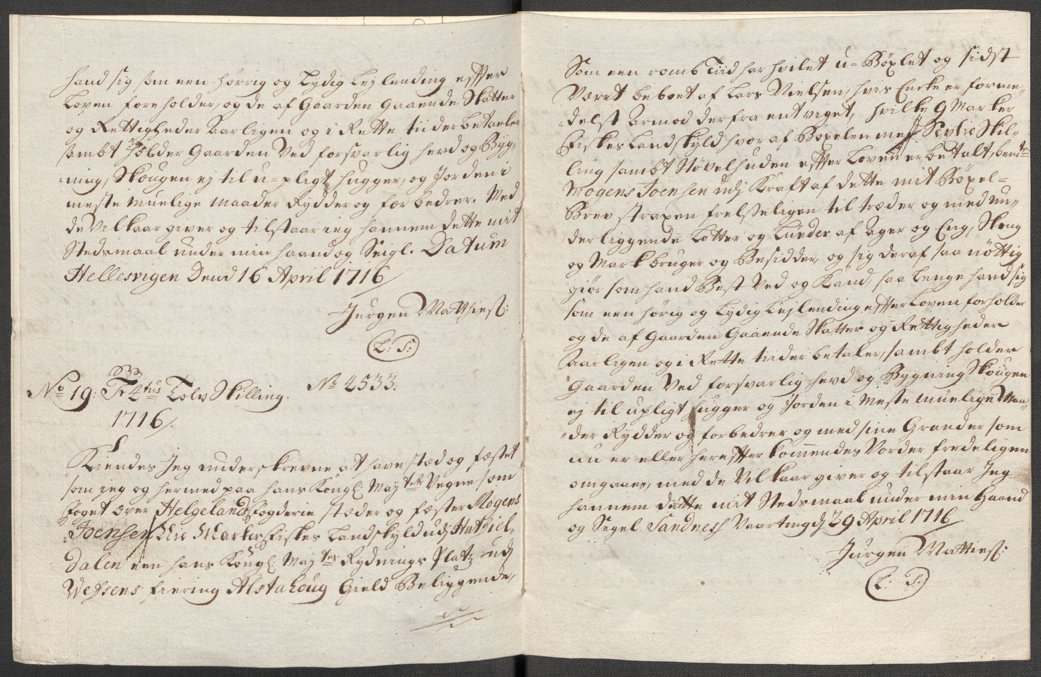 Rentekammeret inntil 1814, Reviderte regnskaper, Fogderegnskap, AV/RA-EA-4092/R65/L4514: Fogderegnskap Helgeland, 1716, p. 234