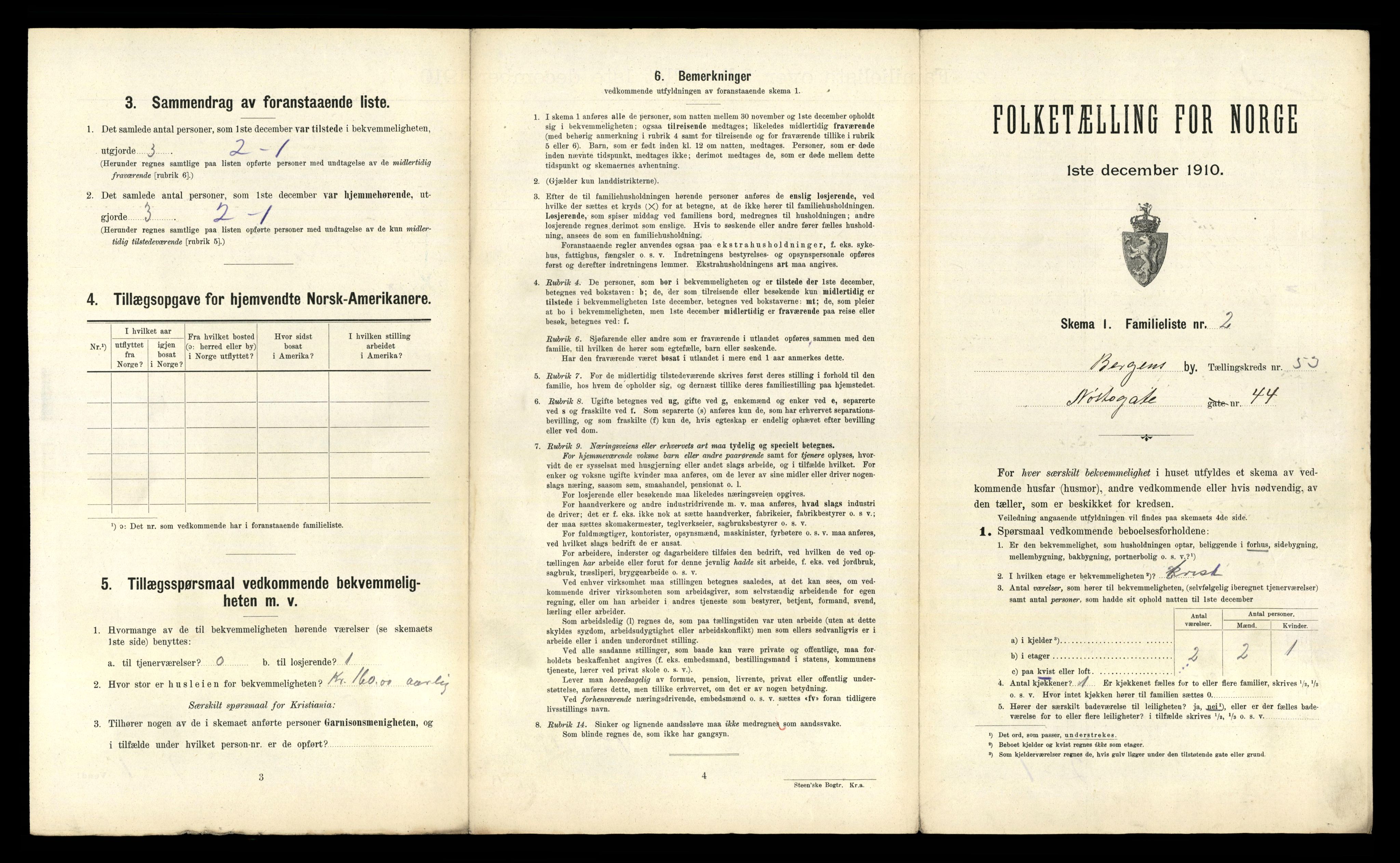 RA, 1910 census for Bergen, 1910, p. 18325