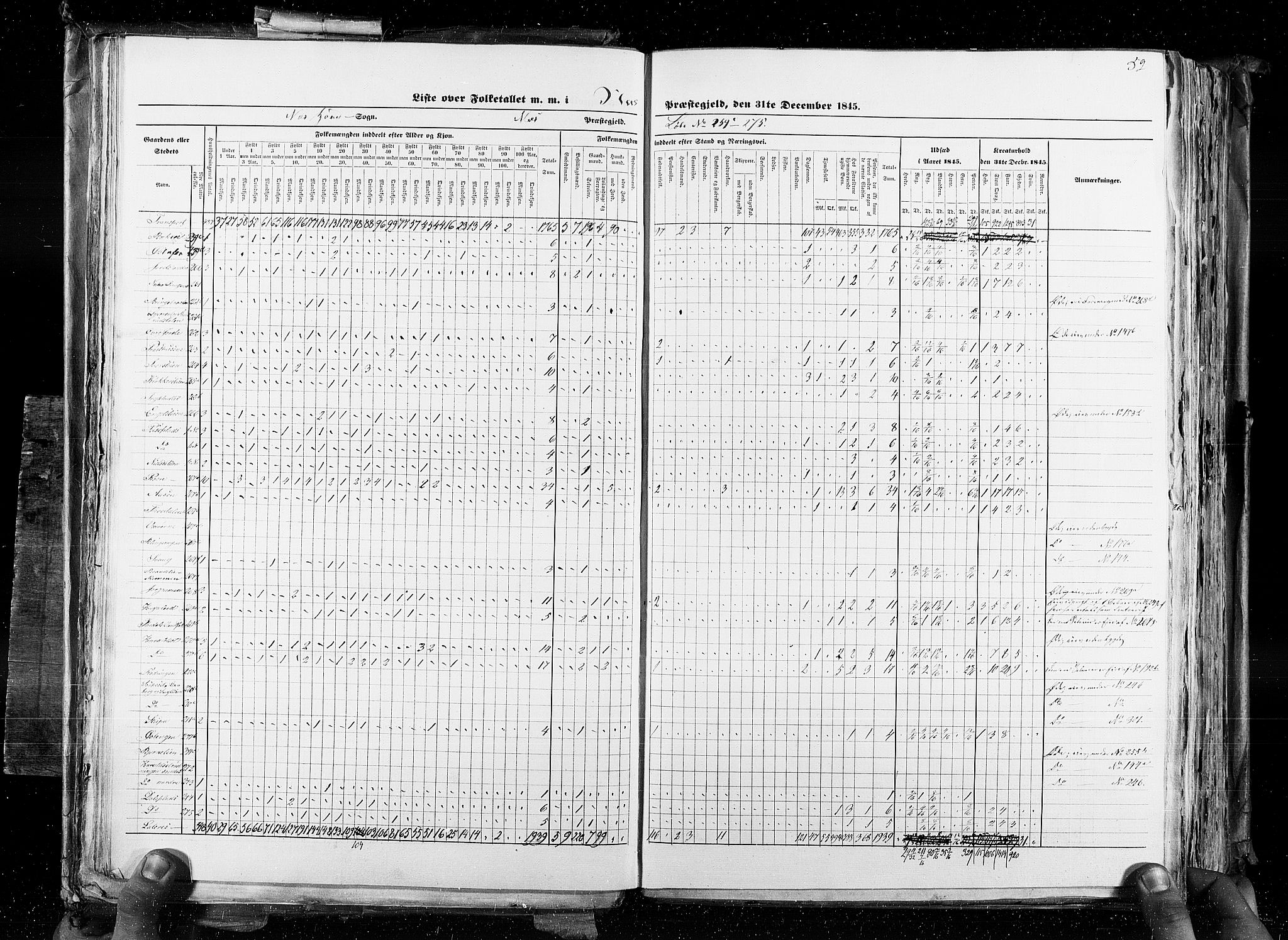 RA, Census 1845, vol. 4: Buskerud amt og Jarlsberg og Larvik amt, 1845, p. 52