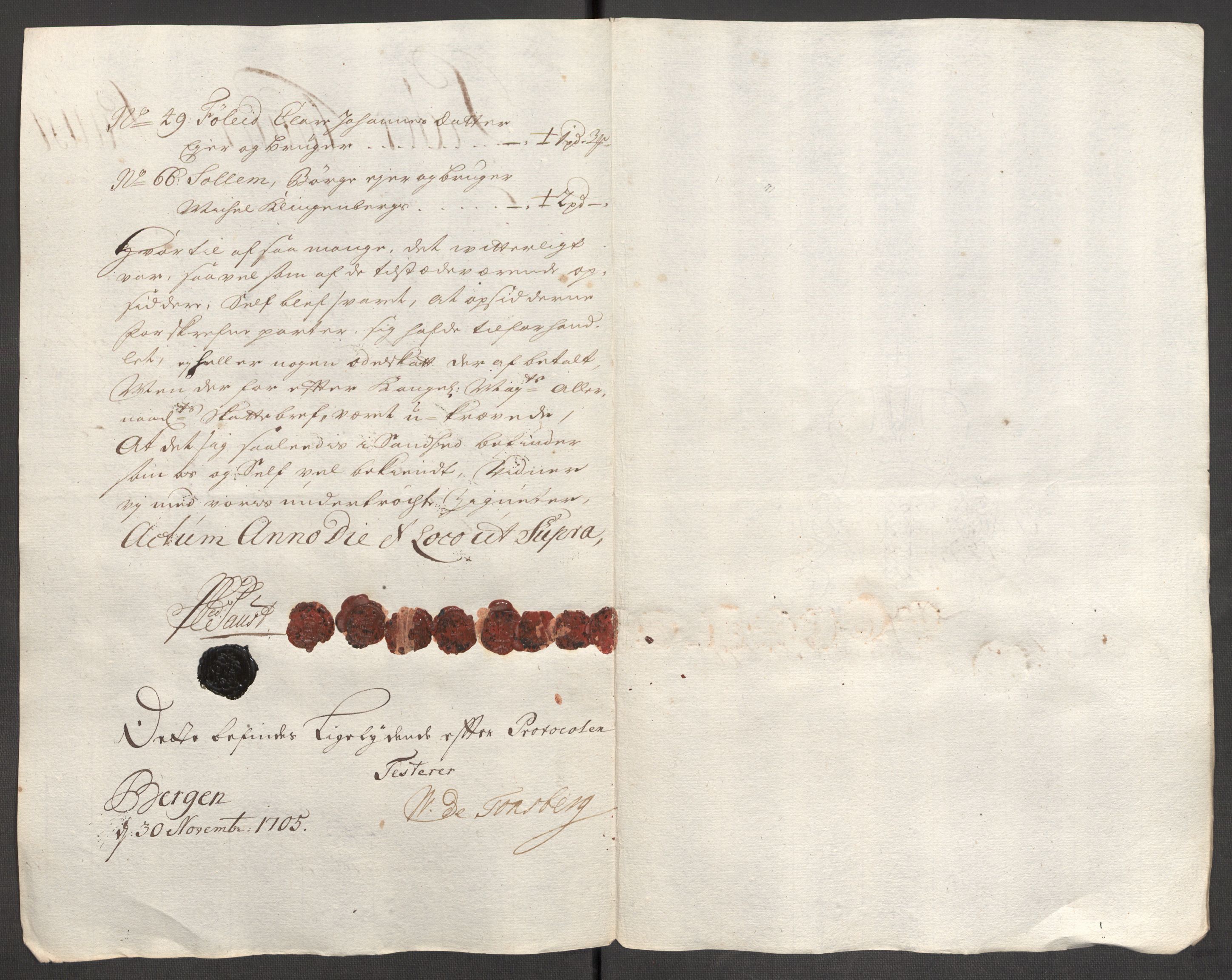 Rentekammeret inntil 1814, Reviderte regnskaper, Fogderegnskap, RA/EA-4092/R53/L3429: Fogderegnskap Sunn- og Nordfjord, 1705, p. 149