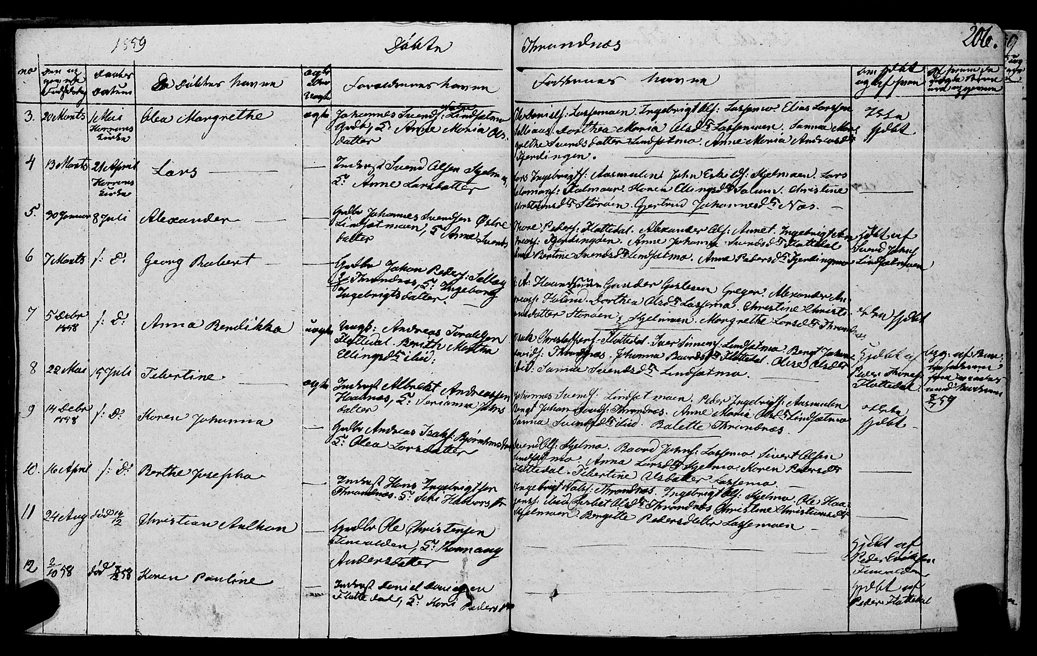 Ministerialprotokoller, klokkerbøker og fødselsregistre - Nord-Trøndelag, SAT/A-1458/762/L0538: Parish register (official) no. 762A02 /2, 1833-1879, p. 206