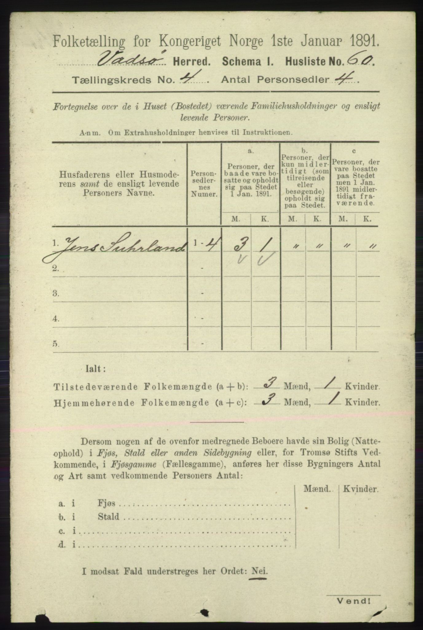 RA, 1891 census for 2029 Vadsø, 1891, p. 1203